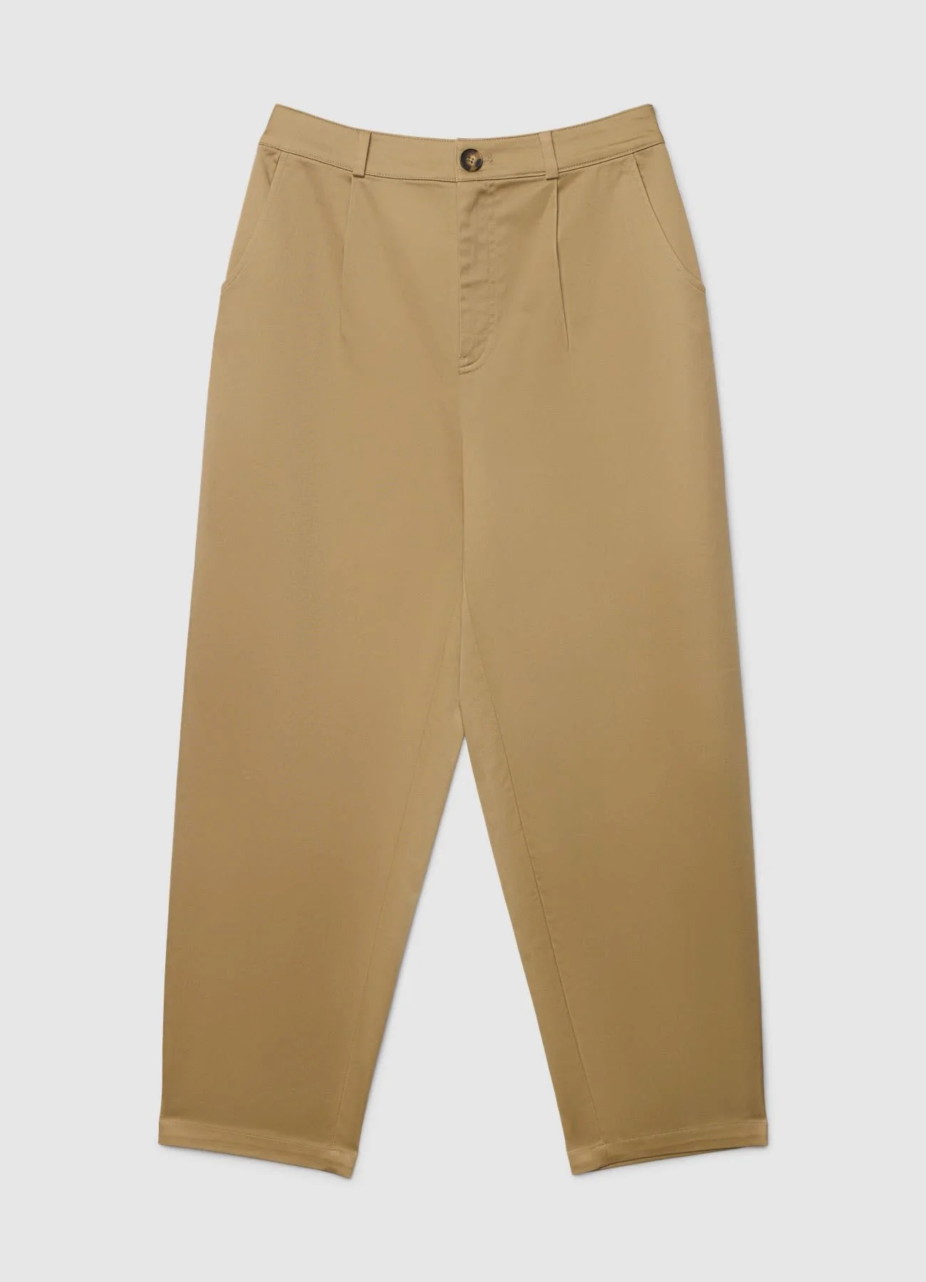 Pantaloni carrot in cotone rasatello - Image 4