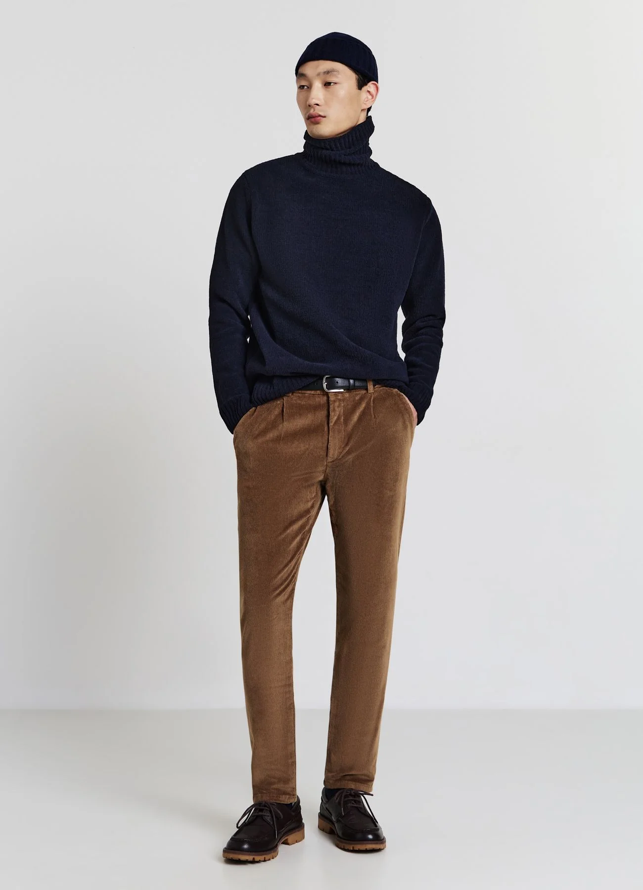 Pantaloni chino effetto velluto a coste - Image 3