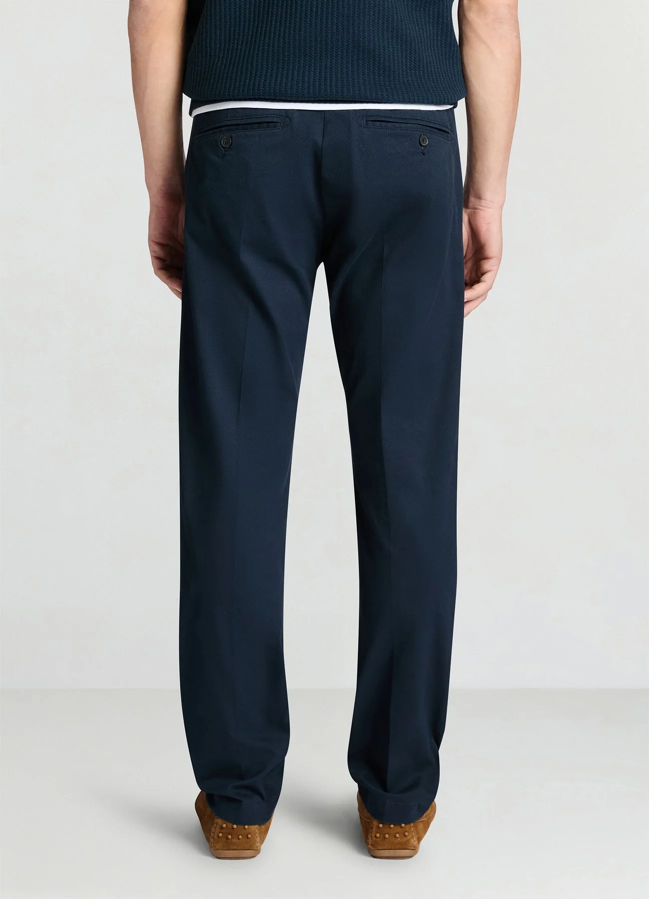 Pantaloni chino in tessuto operato - Image 3