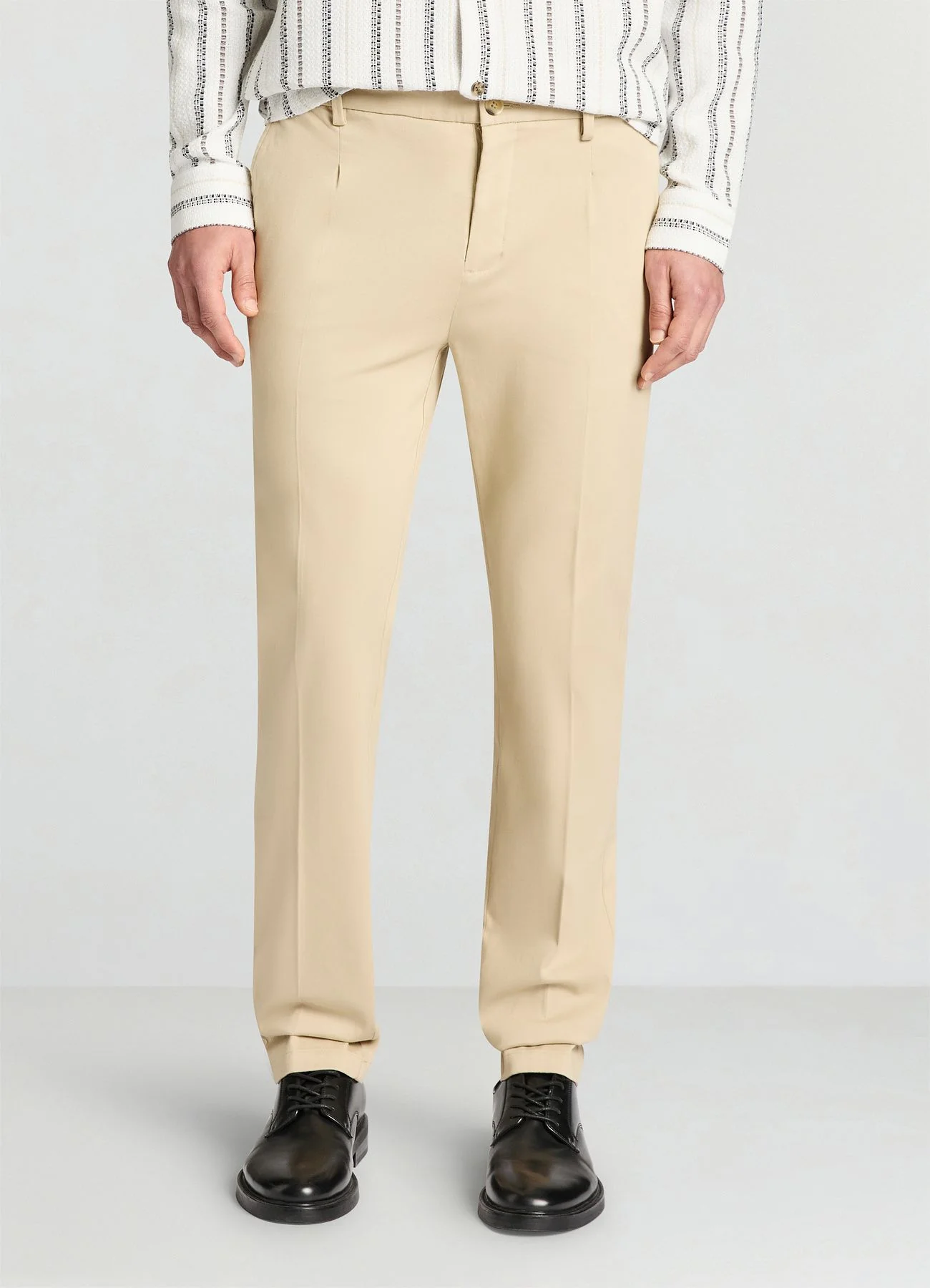 Pantaloni chino slim con vita elasticizzata - Image 3