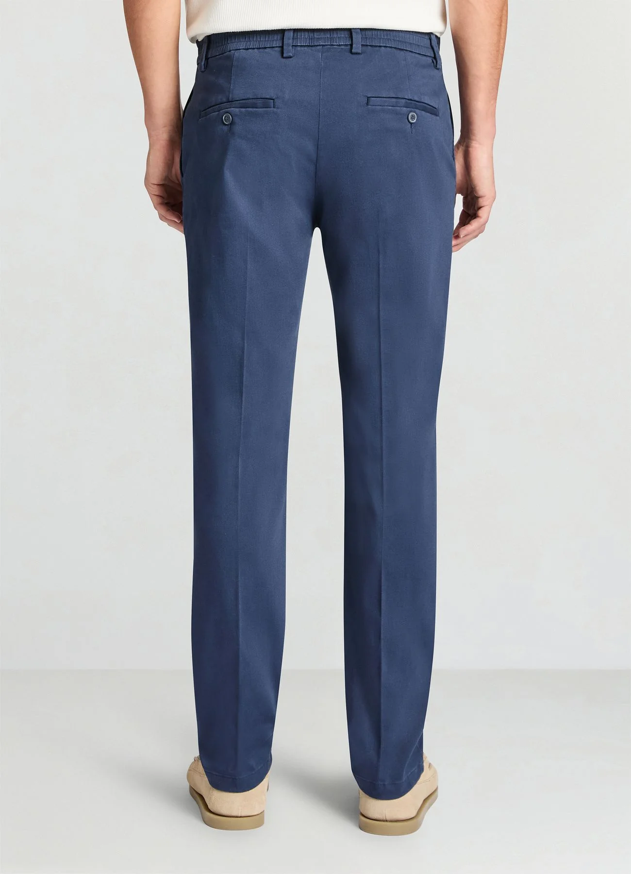 Pantaloni chino slim con vita elasticizzata