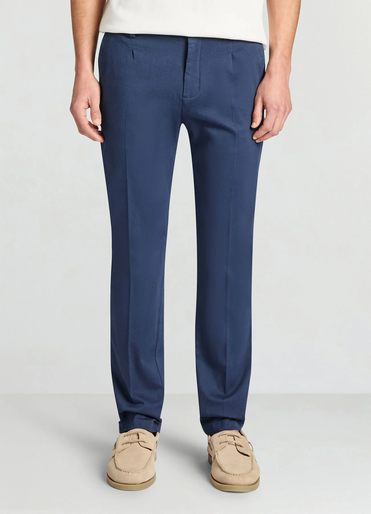 Pantaloni chino slim con vita elasticizzata - Image 3