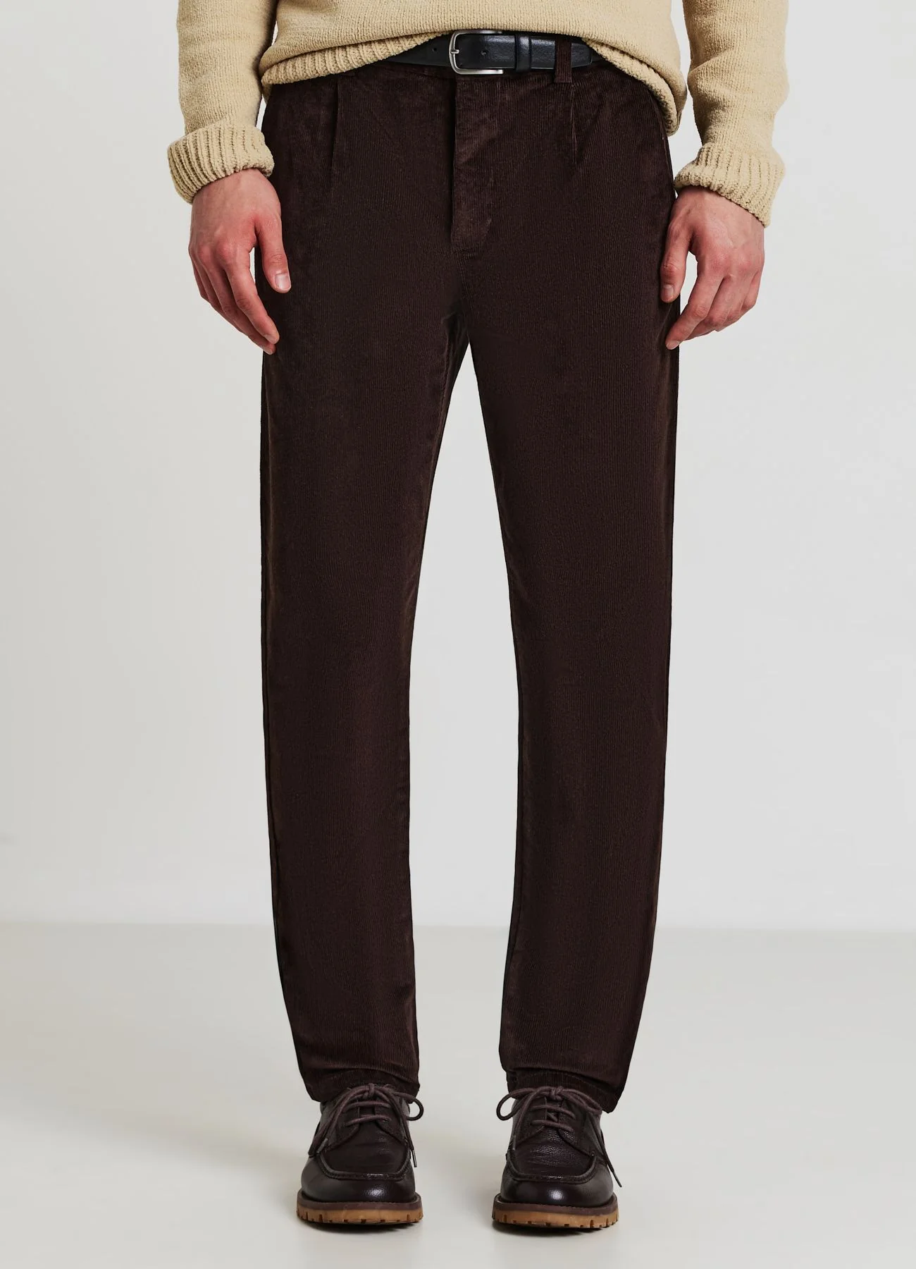 Pantaloni chino tinta unita