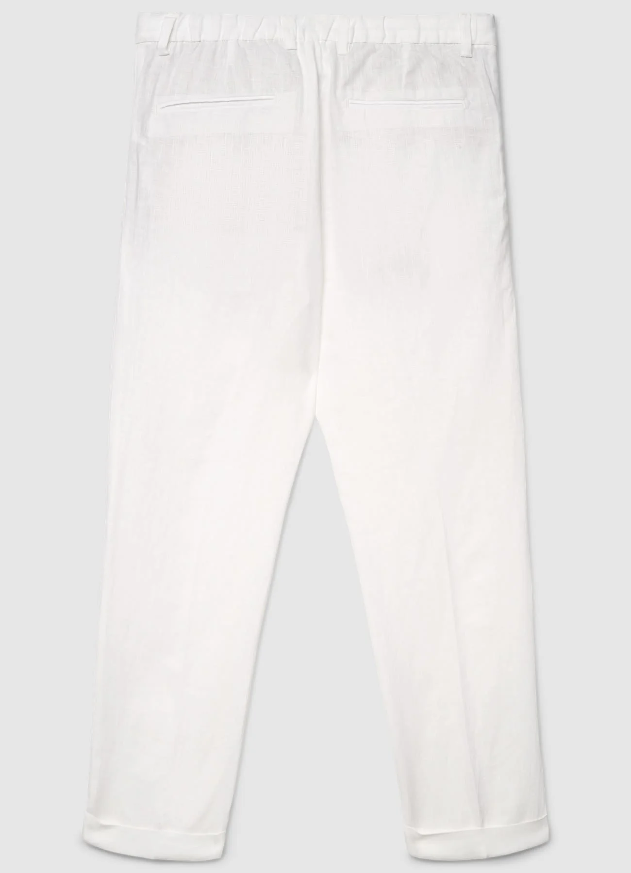 Pantaloni con coulisse in lino - Image 4
