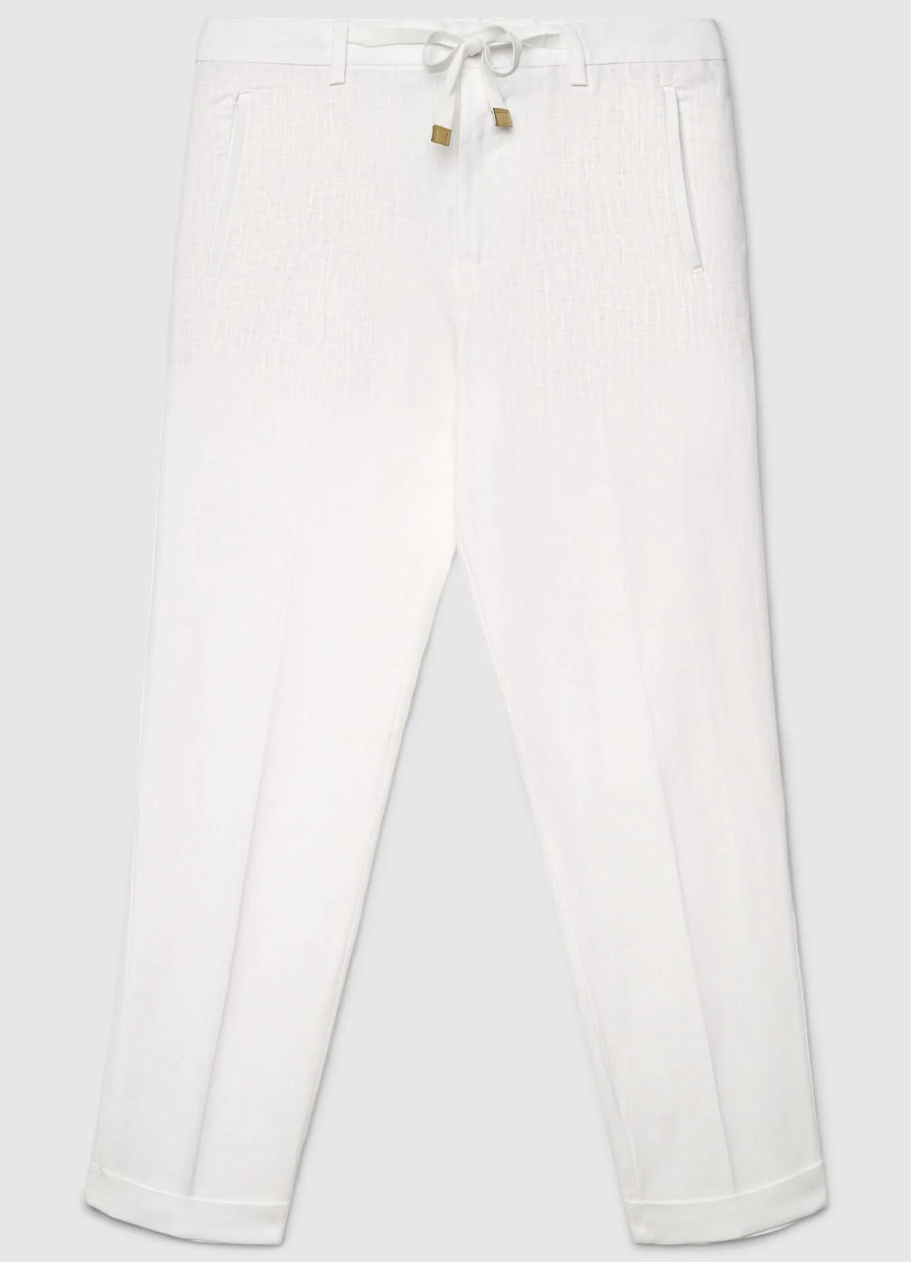 Pantaloni con coulisse in lino - Image 6