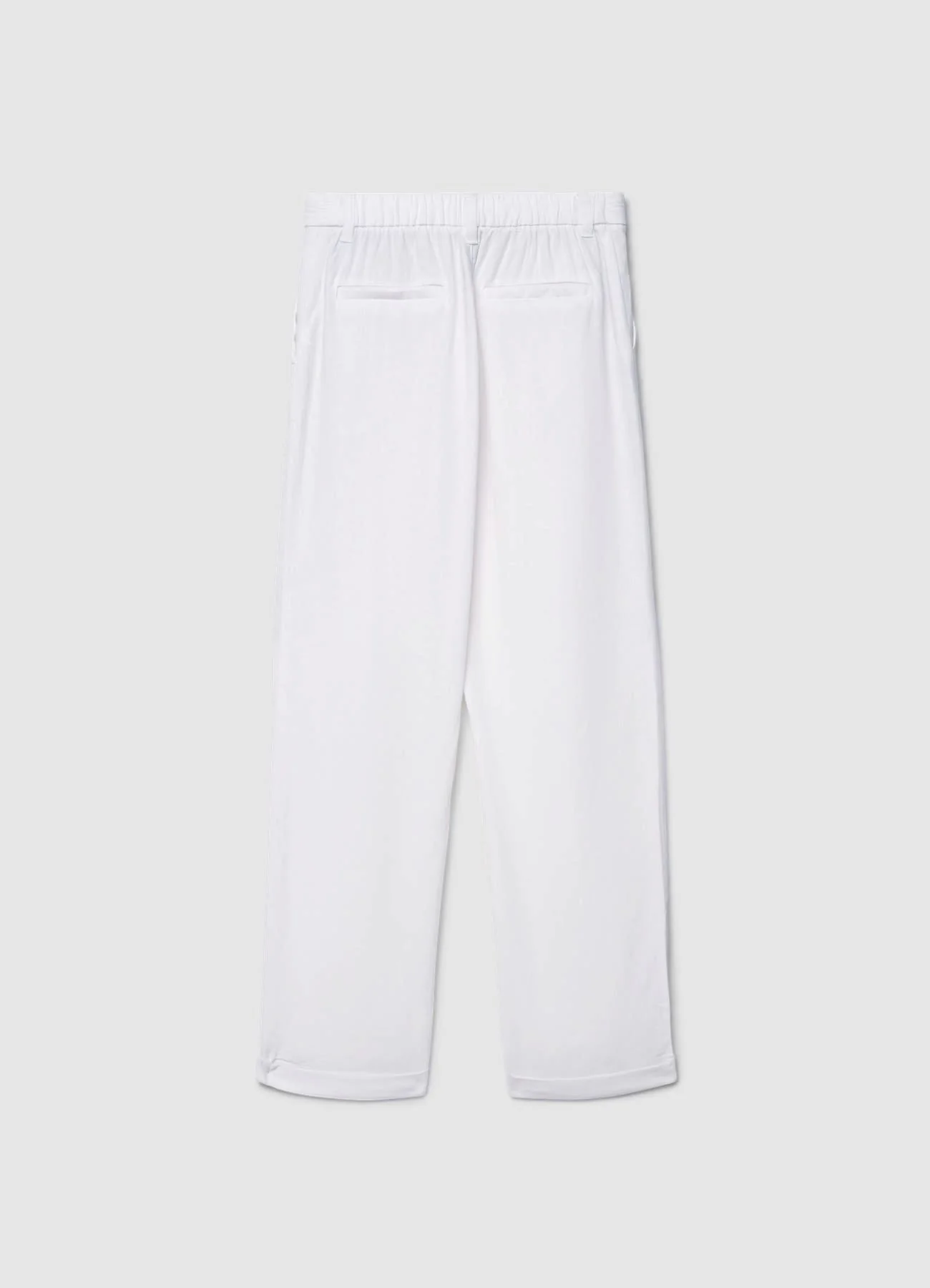 Pantaloni con pince in misto lino - Image 5