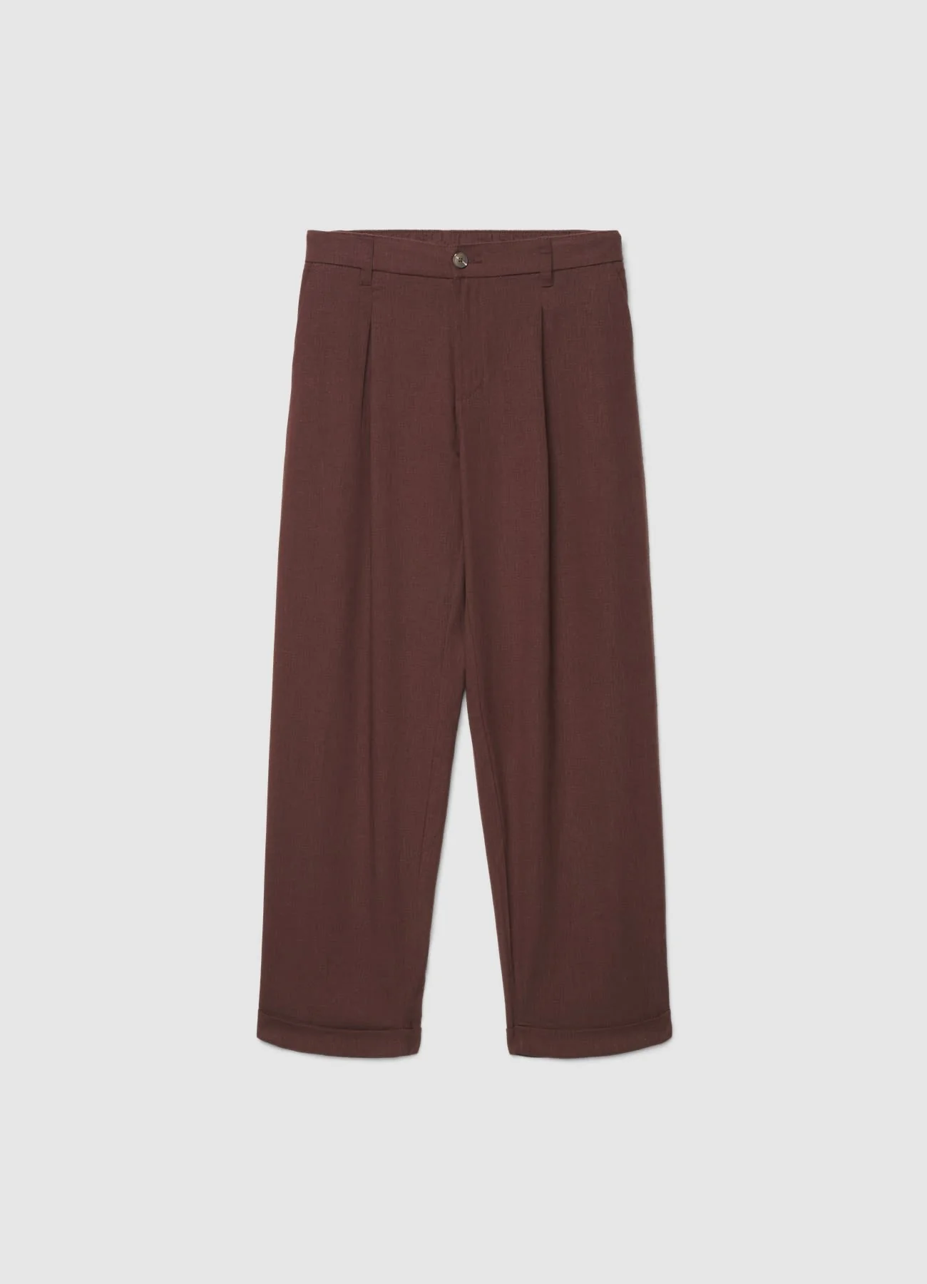 Pantaloni con pince in misto lino - Image 5