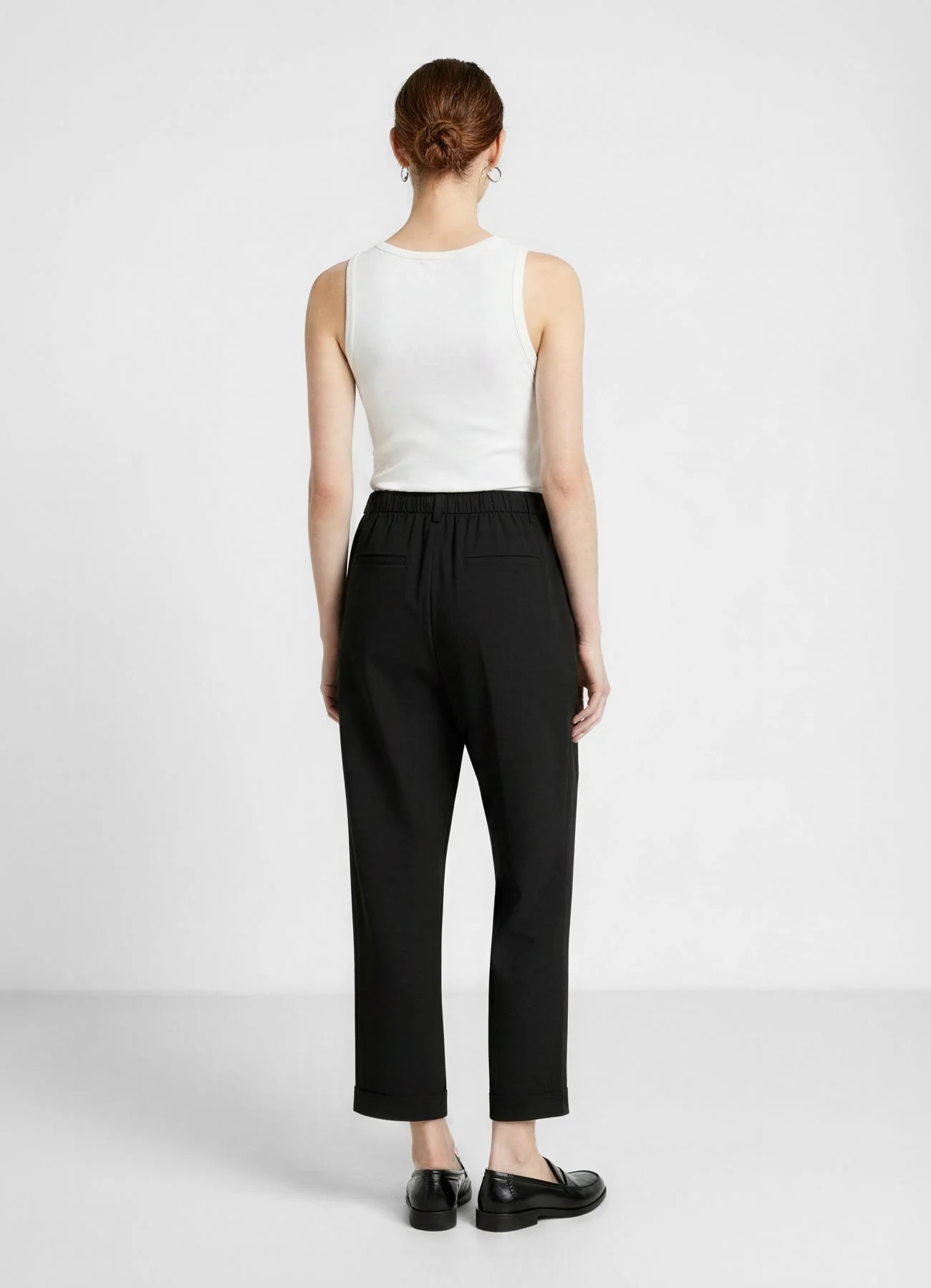Pantaloni con pince in misto lino - Image 2