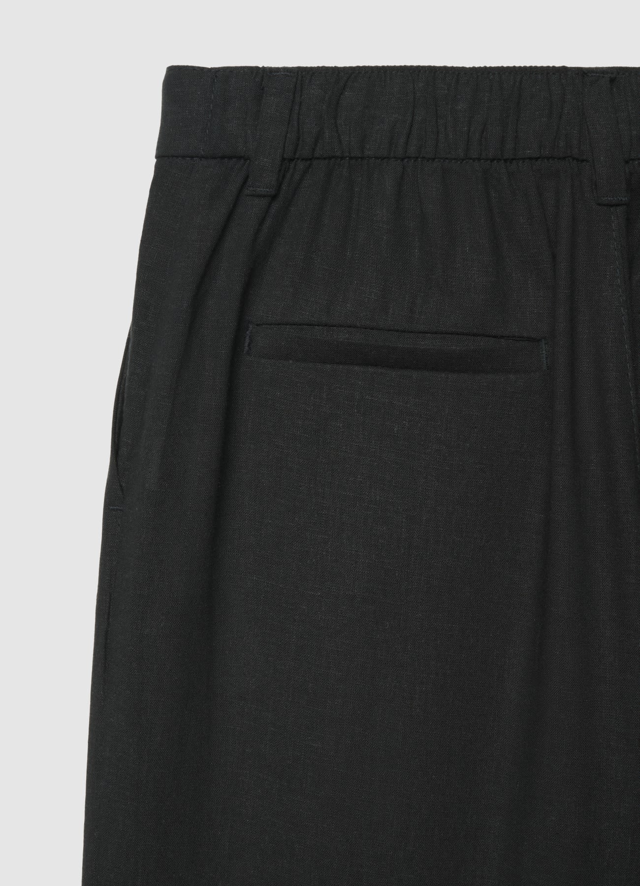 Pantaloni con pince in misto lino - Image 6