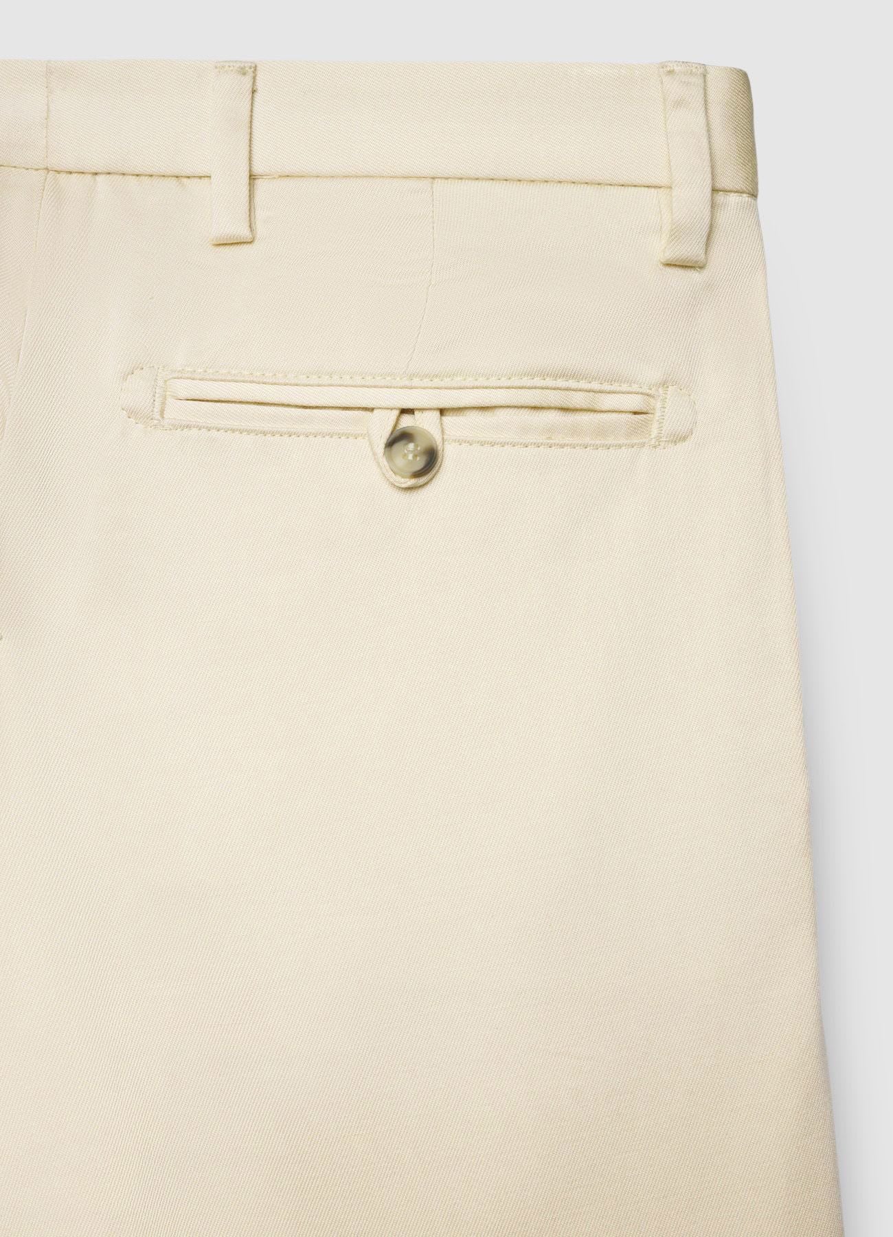 Pantaloni con pinces e tasche a filetto - Image 5