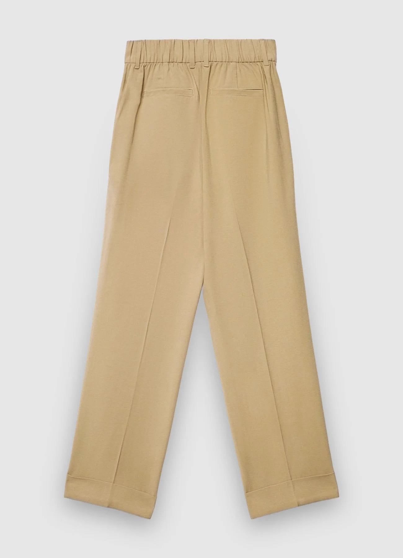 Pantaloni con risvolto tinta unita - Image 5