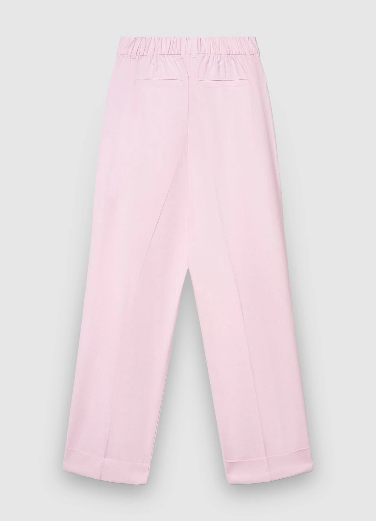 Pantaloni con risvolto tinta unita - Image 5