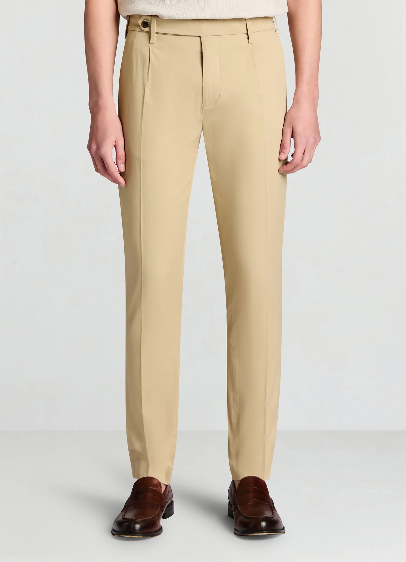 Pantaloni con tasche a filetto e pattina - Image 3