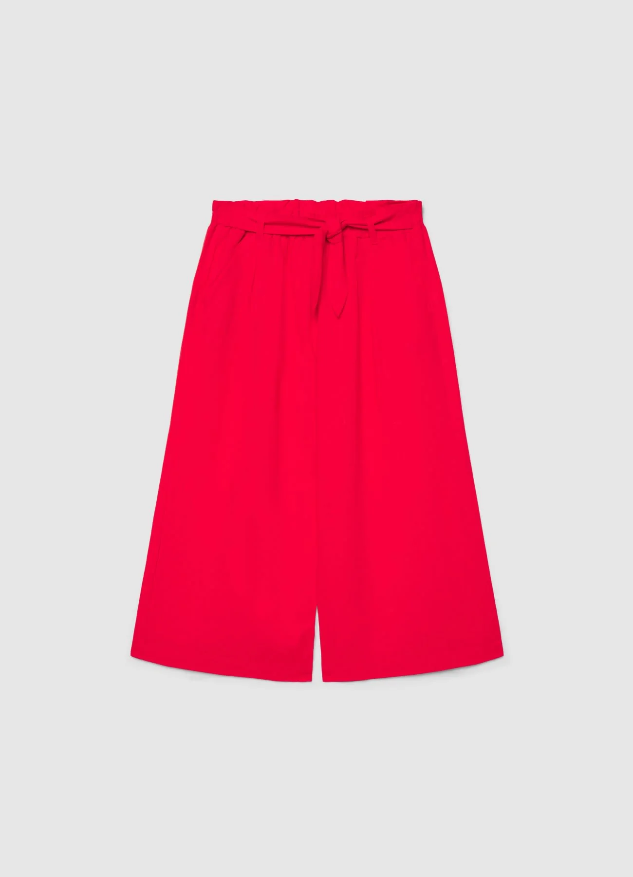 Pantaloni crop wide leg con coulisse - Image 3