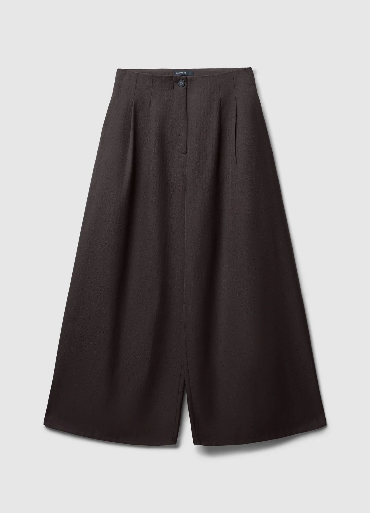 Pantaloni crop wide spinato - Image 4