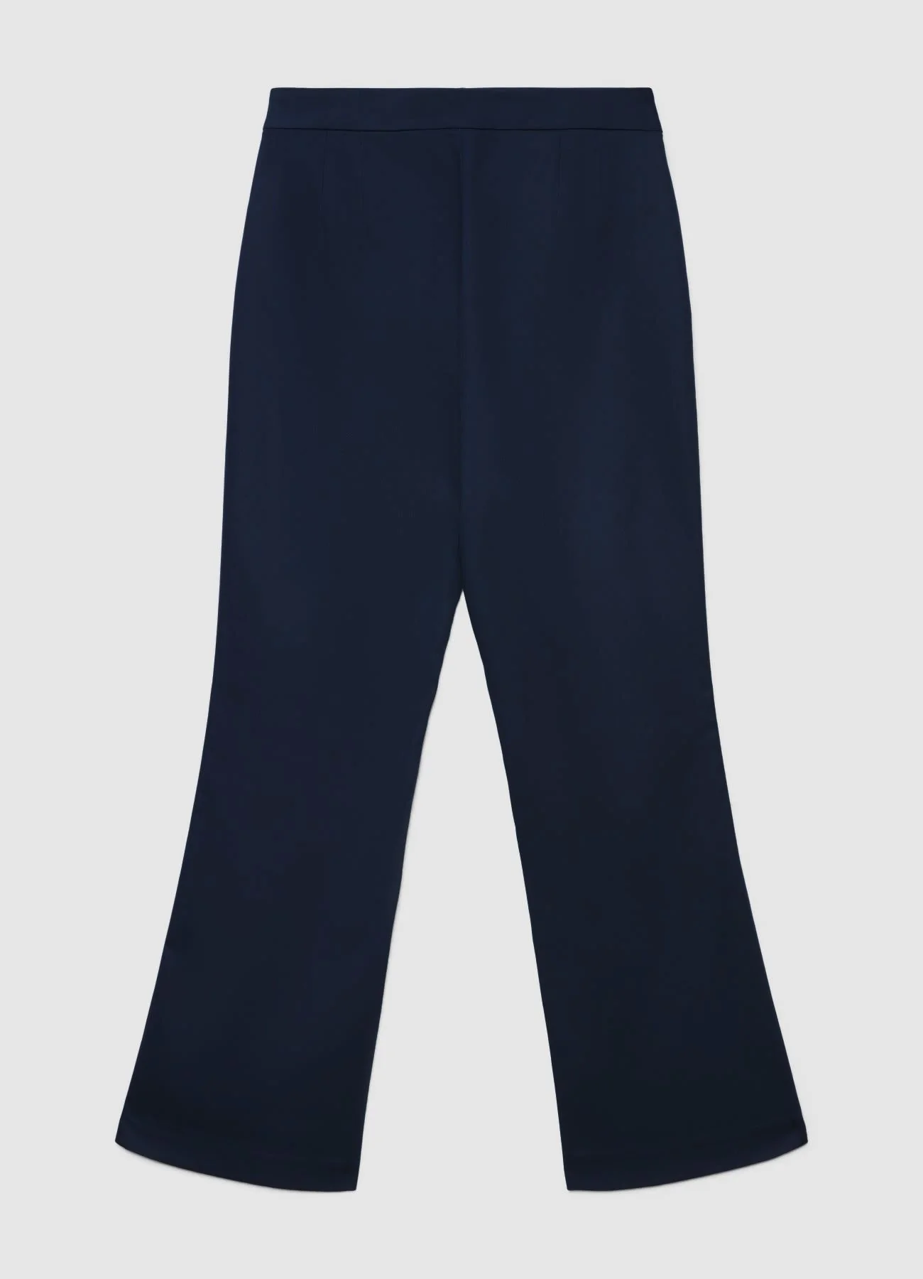 Pantaloni cropped flare tinta unita - Image 4