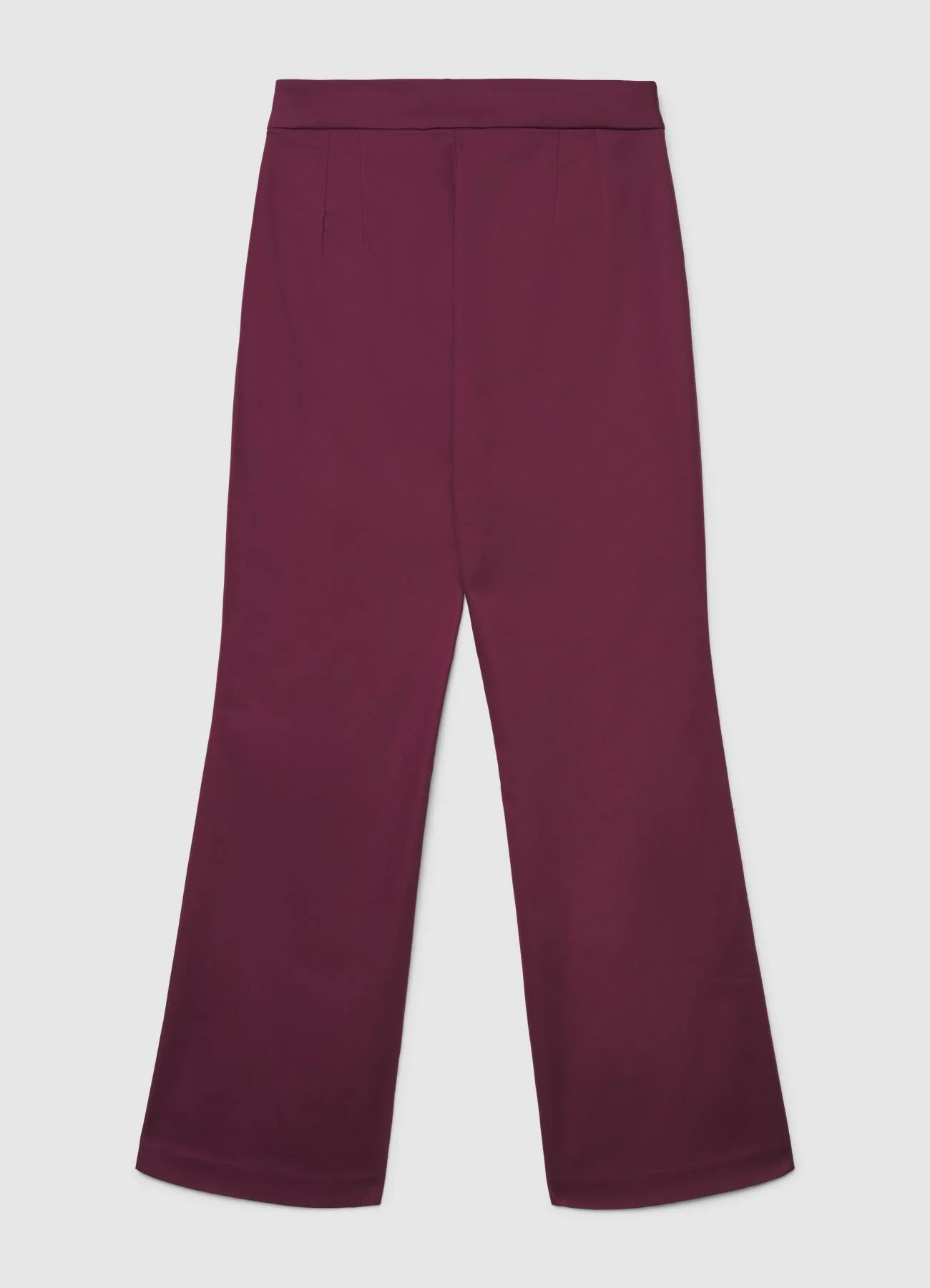 Pantaloni cropped flare tinta unita - Image 6