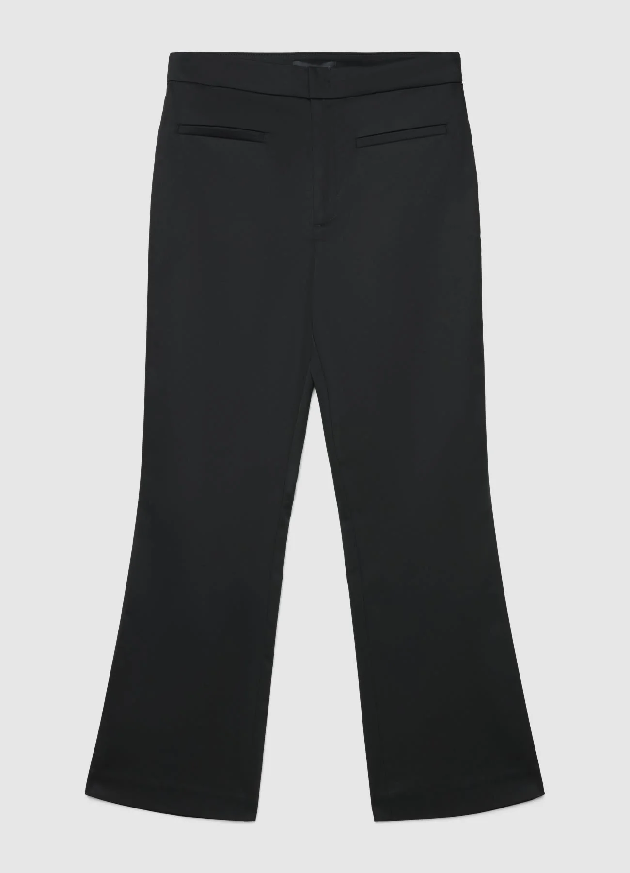 Pantaloni cropped flare tinta unita - Image 6
