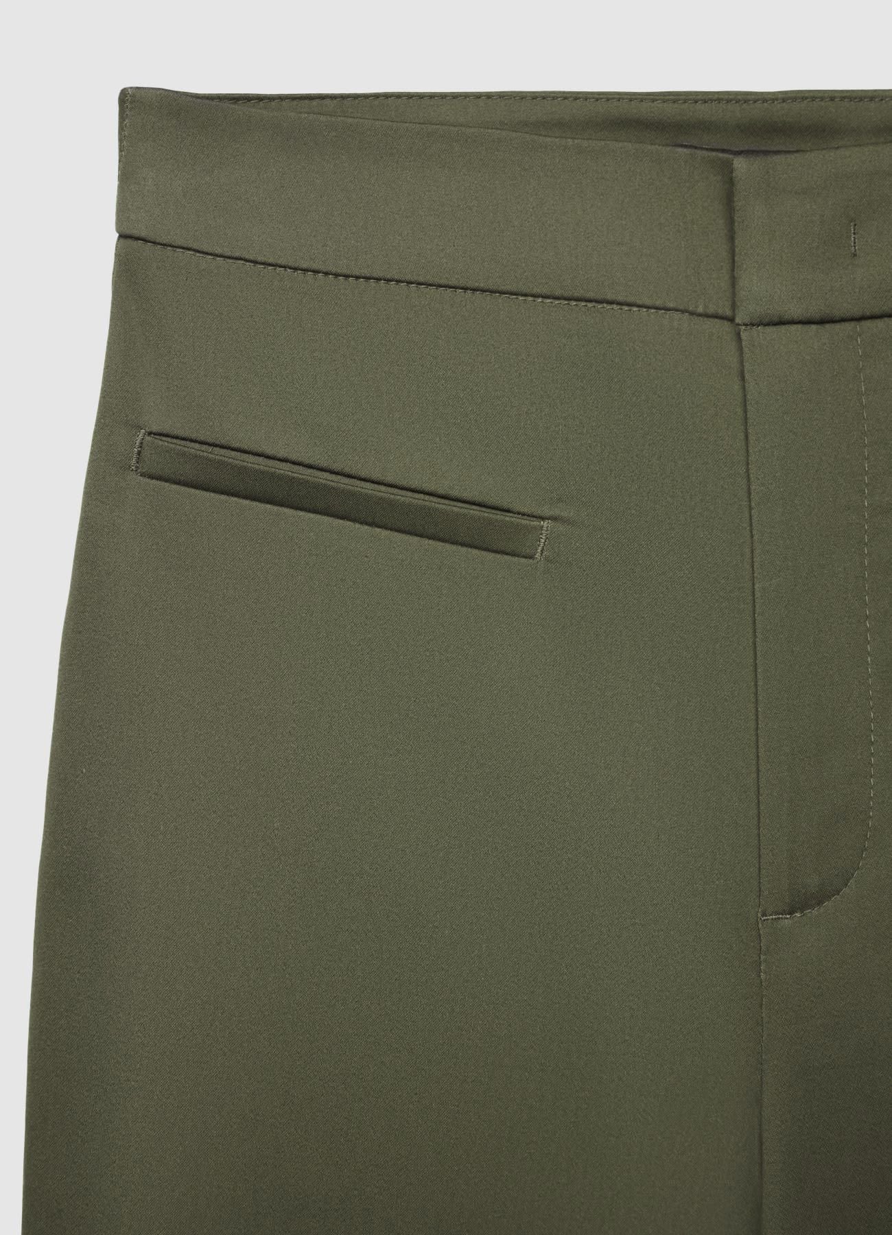 Pantaloni cropped flare tinta unita - Image 5