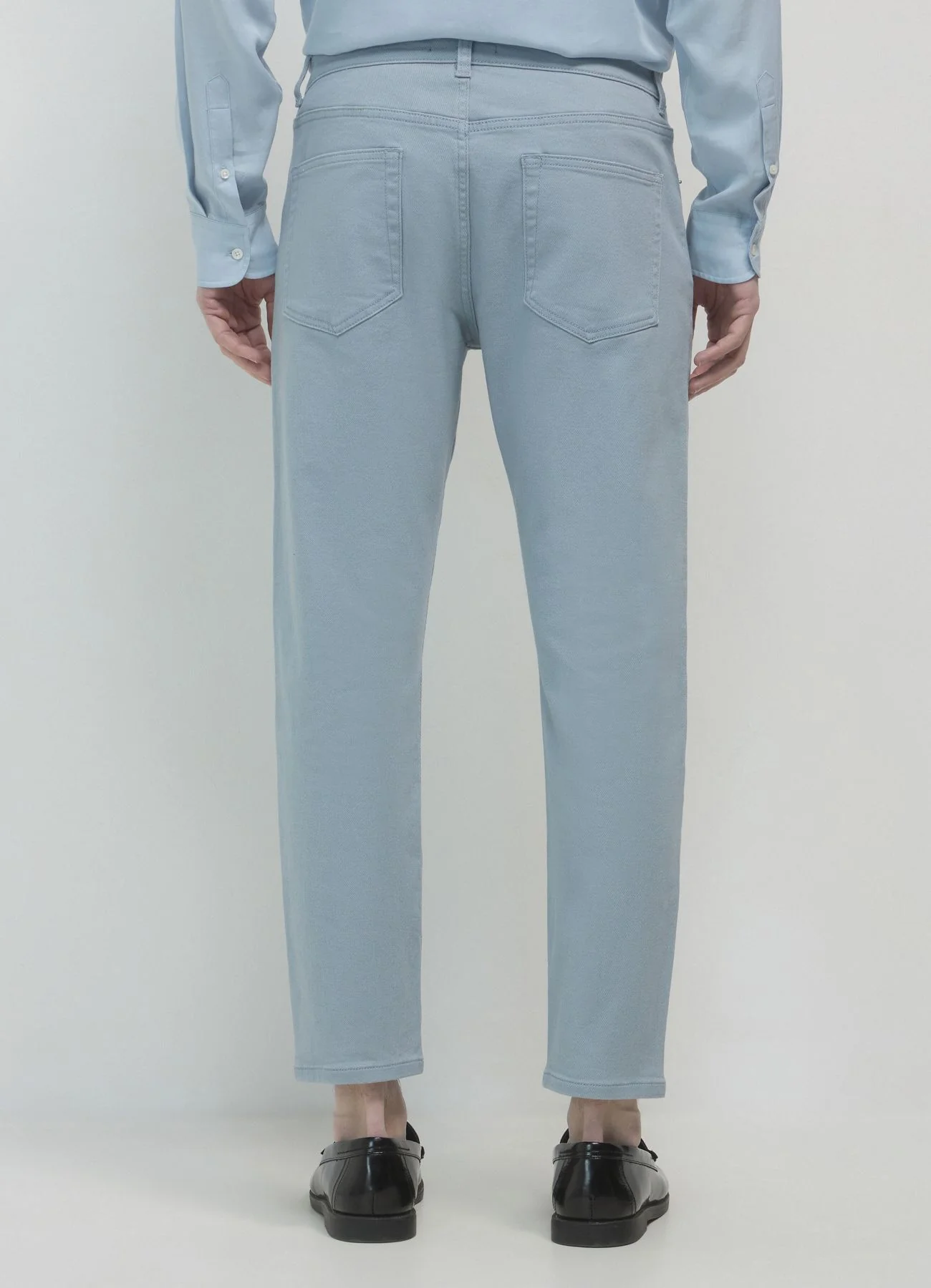 Pantaloni cropped in cotone