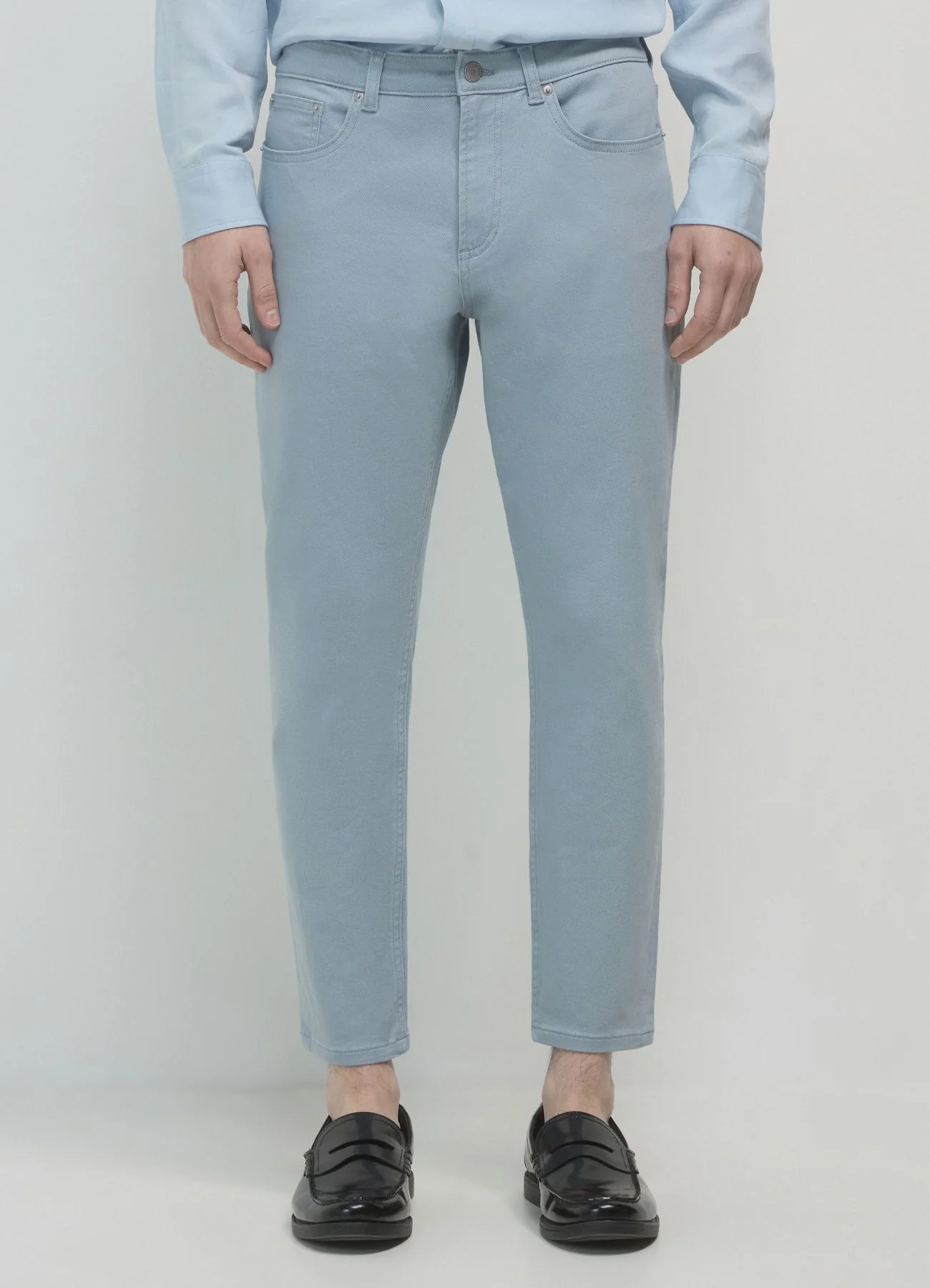 Pantaloni cropped in cotone - Image 2