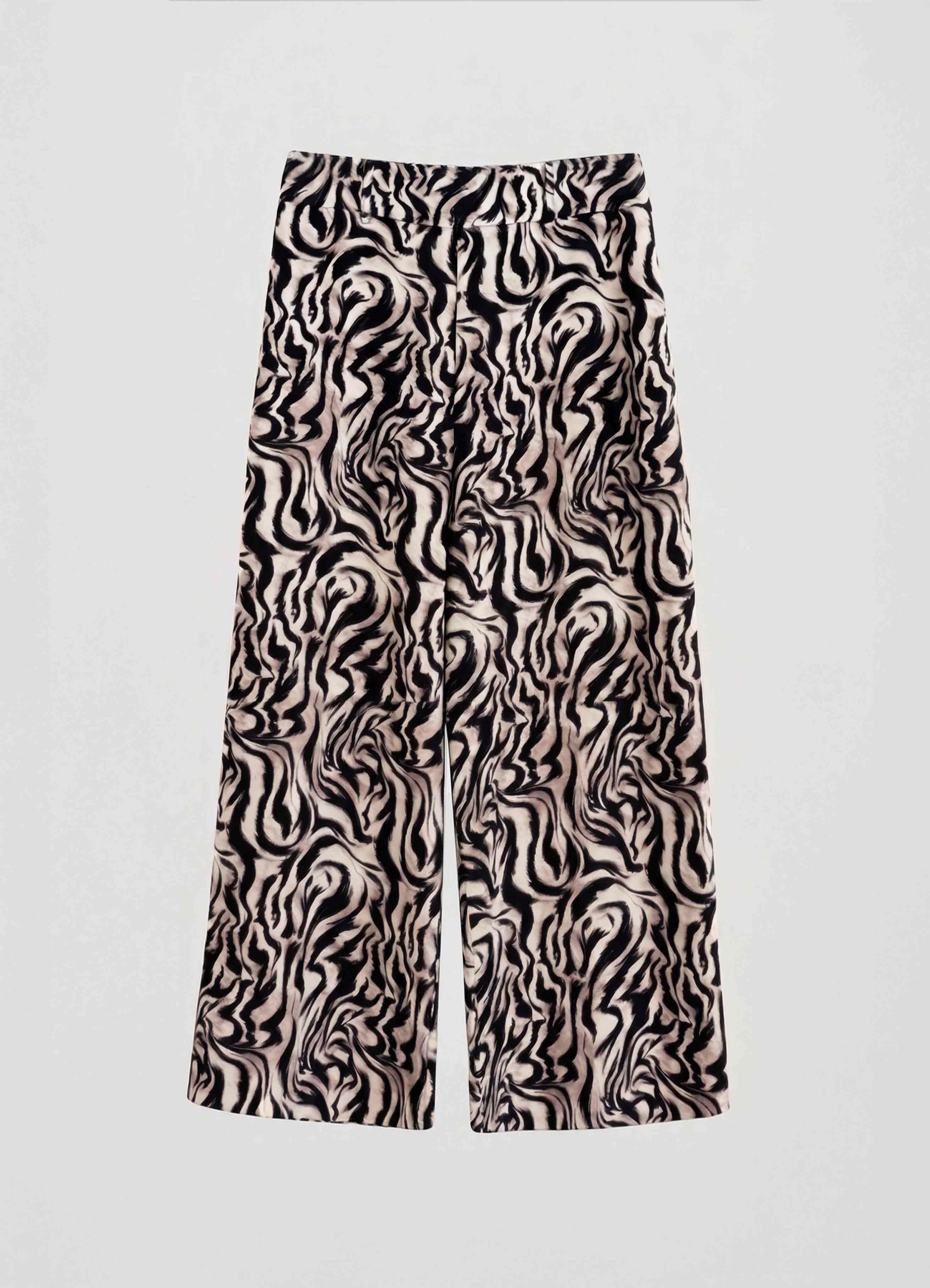 Pantaloni culotte a stampa zebra - Image 3
