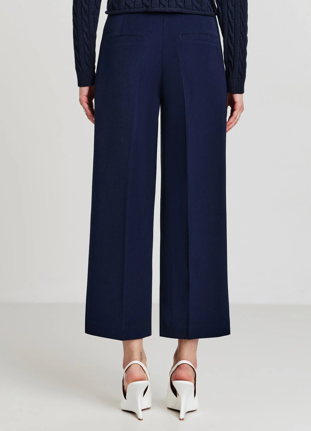 Pantaloni culotte a vita alta - Image 2