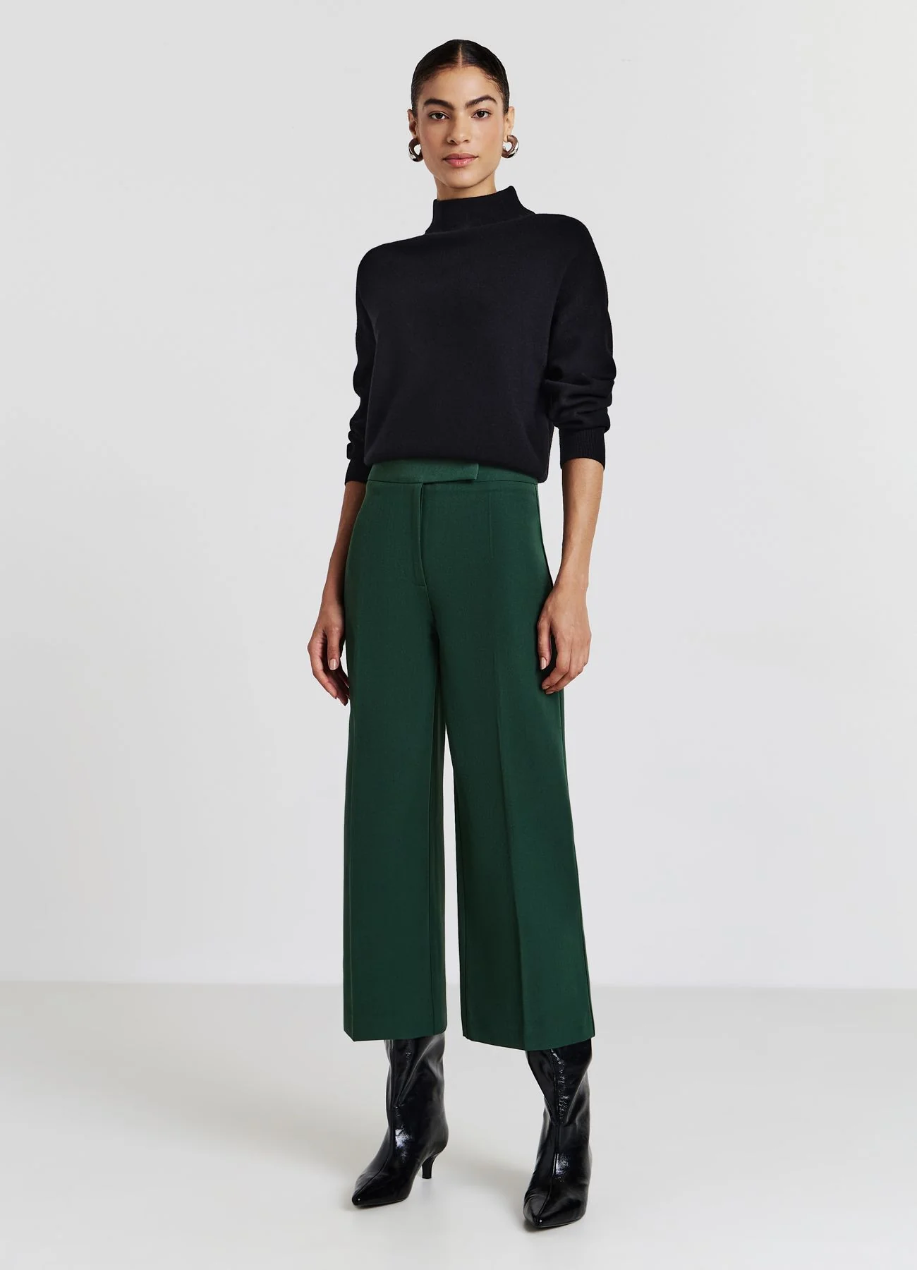 Pantaloni culotte a vita alta - Image 2