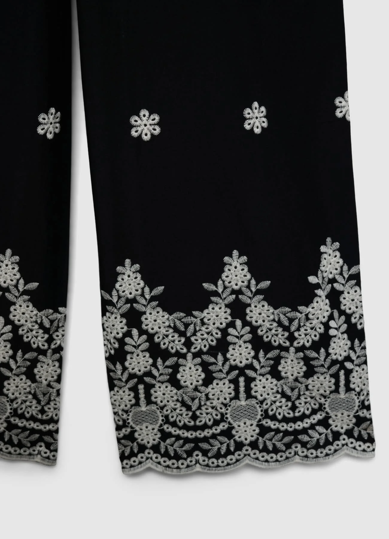 Pantaloni culotte con ricamo floreale - Image 6