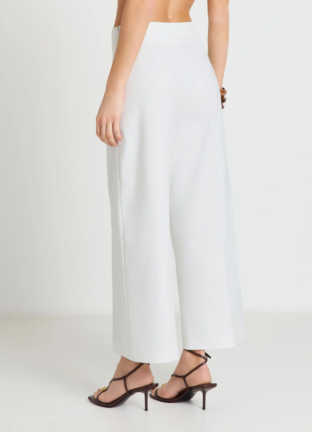 Pantaloni culotte in cotone rasatello - Image 3