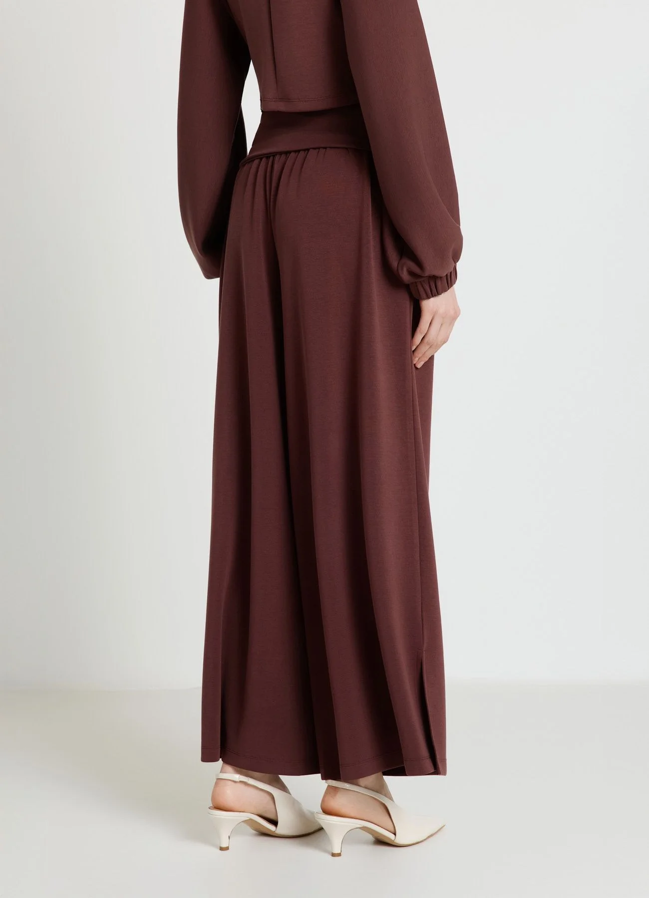 Pantaloni ginnici con fascia vita ripiegata