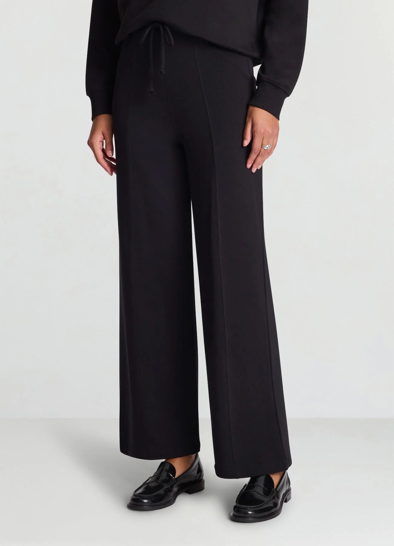 Pantaloni ginnici palazzo con nervature - Image 2