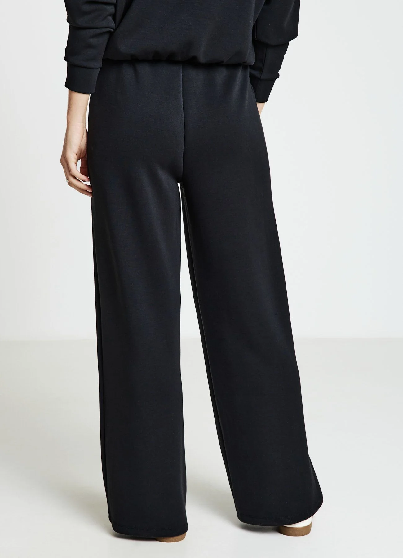 Pantaloni ginnici palazzo tinta unita