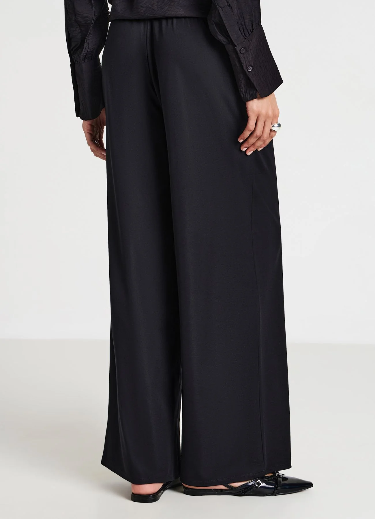 Pantaloni ginnici wide leg