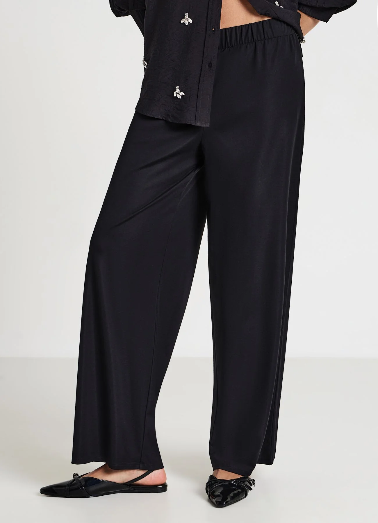 Pantaloni ginnici wide leg - Image 3