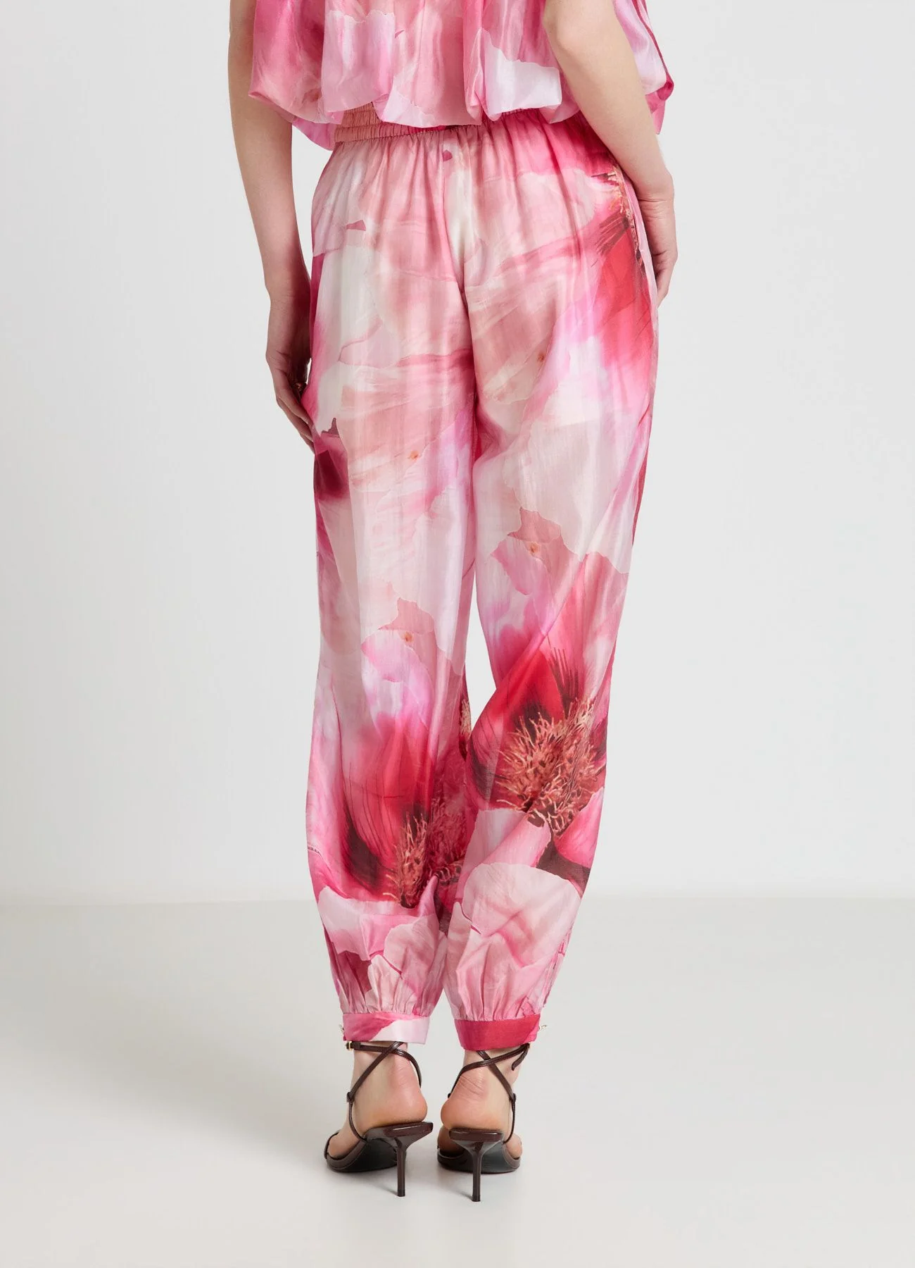 Pantaloni harem con stampa a fiori - Image 3