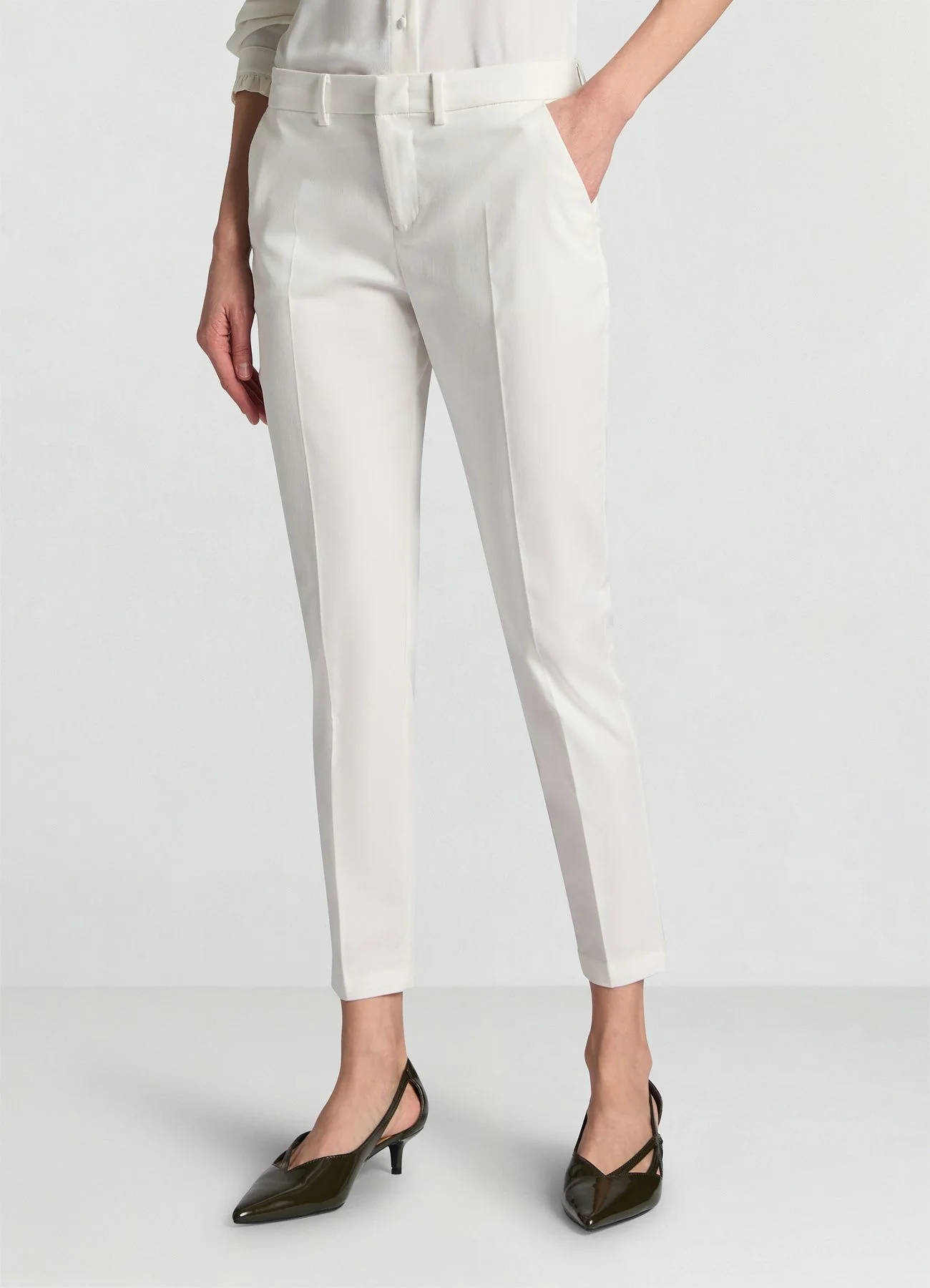 Pantaloni in rasatello di cotone - Image 8
