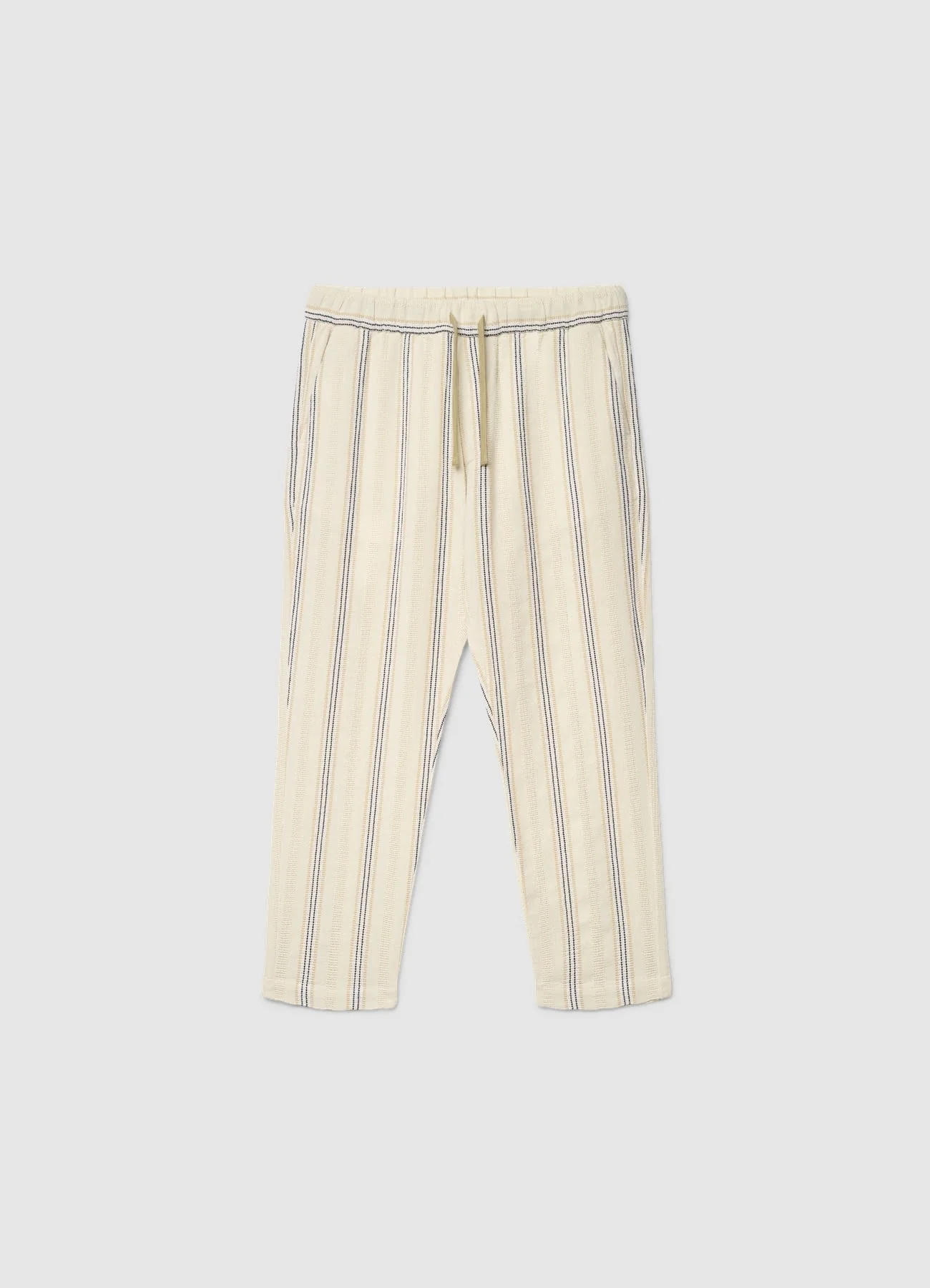 Pantaloni jogger a righe con coulisse - Image 4