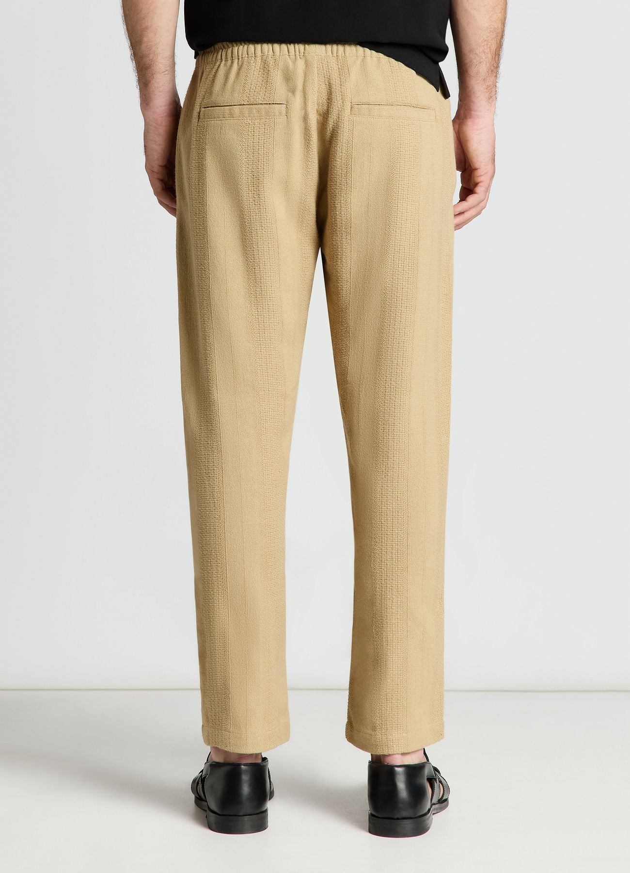 Pantaloni jogger a righe jacquard - Image 3