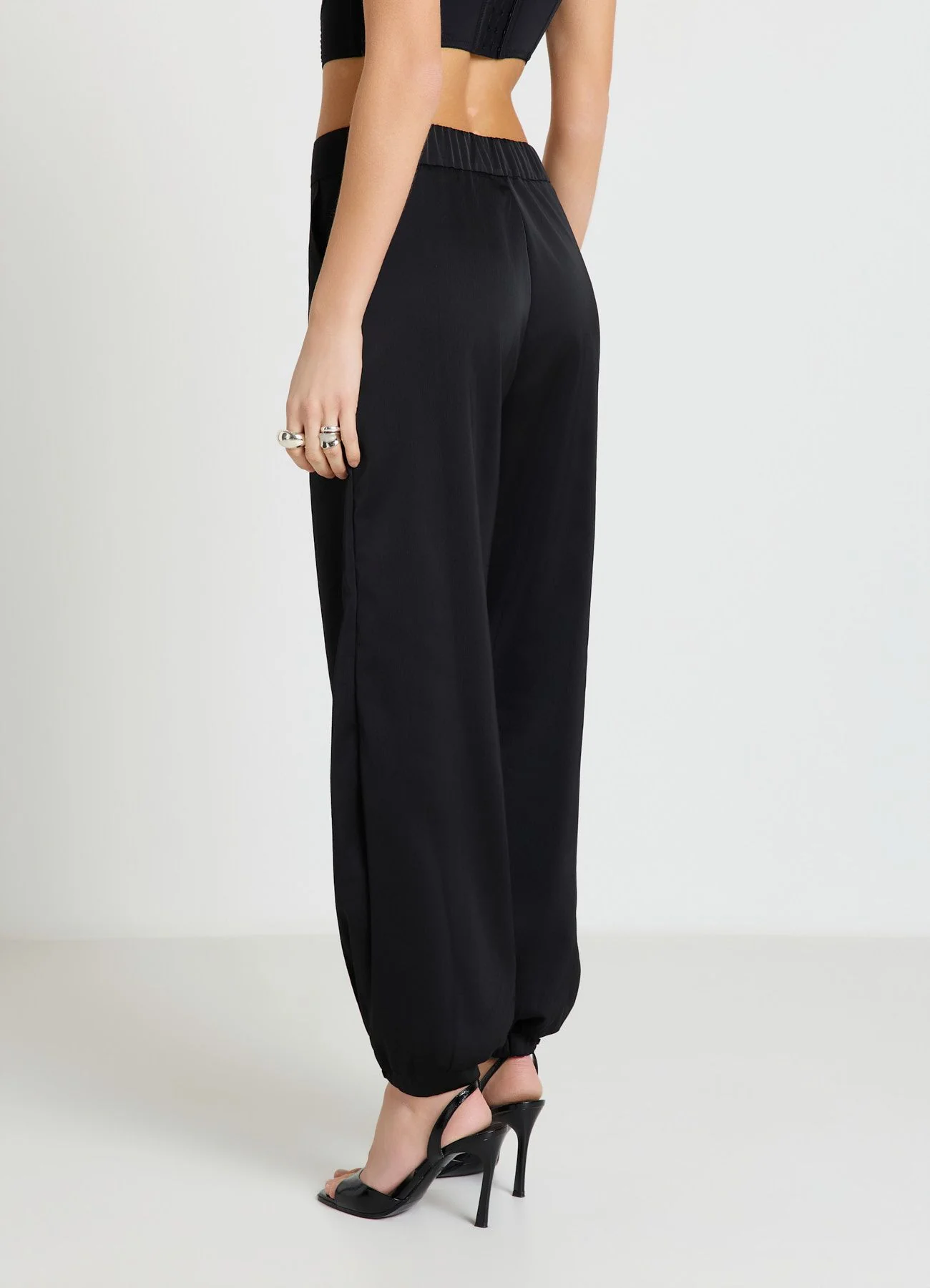 Pantaloni jogger con vita elasticizzata - Image 3