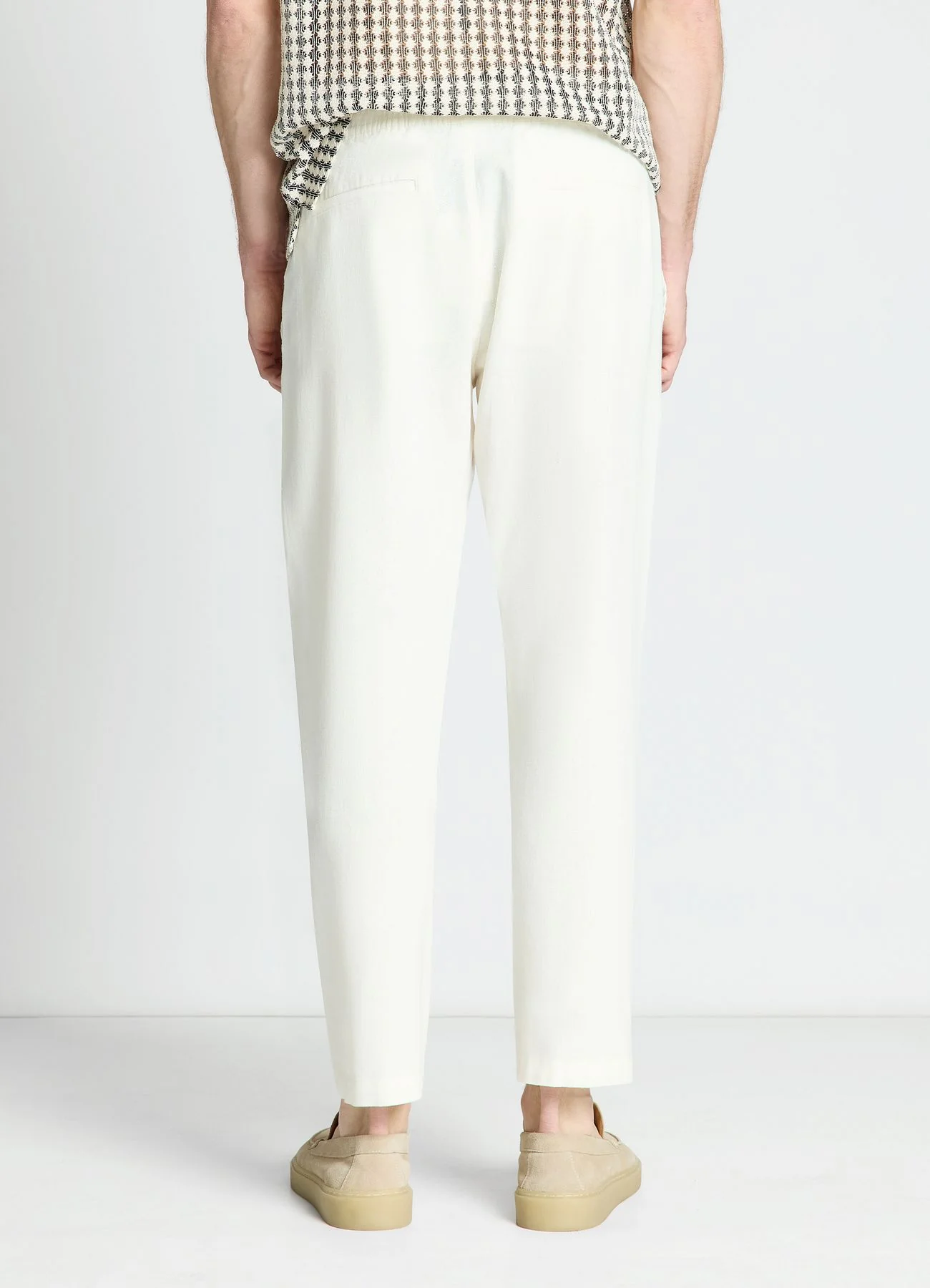 Pantaloni jogger in misto lino - Image 3