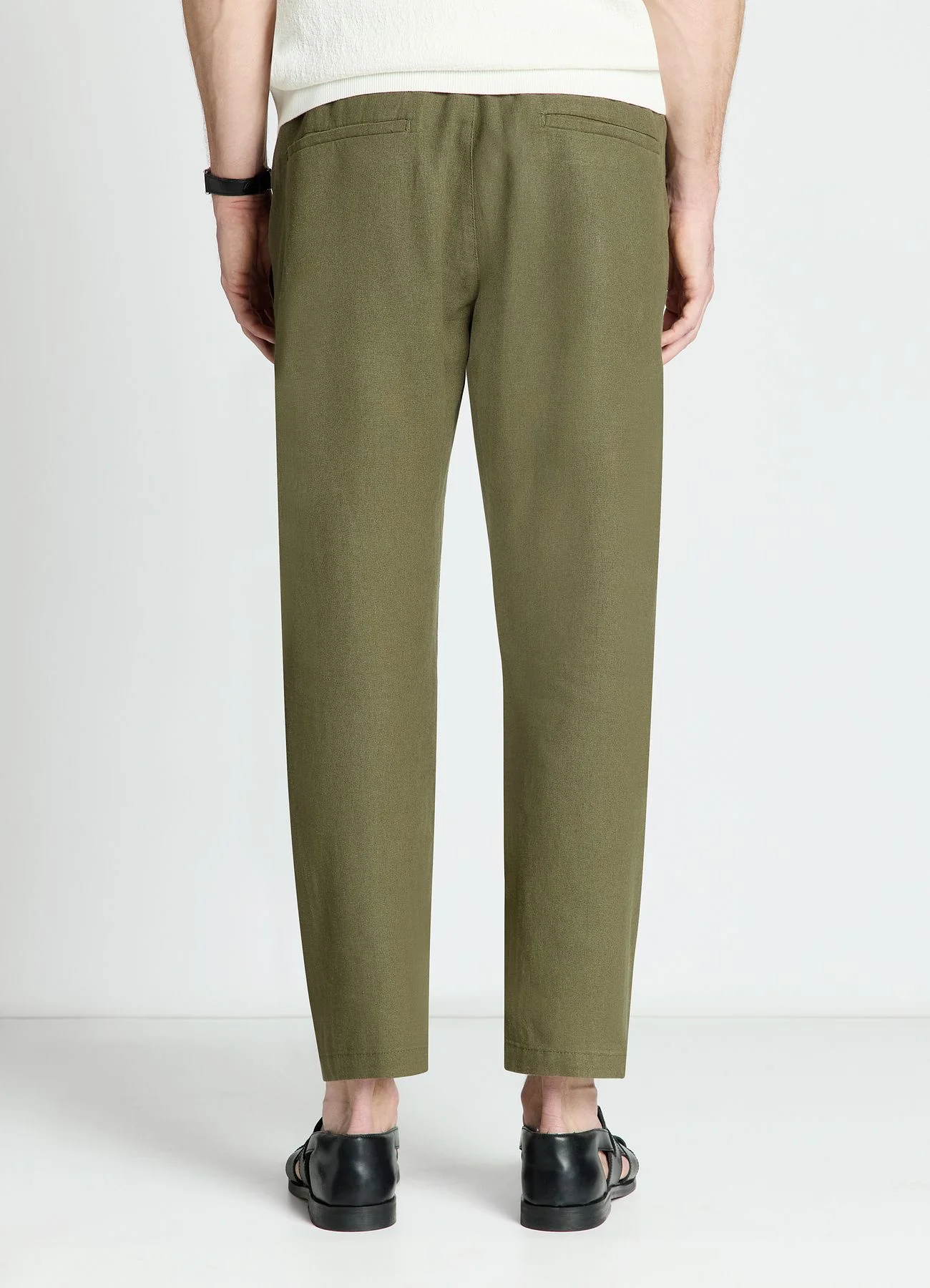 Pantaloni jogger in misto lino - Image 3