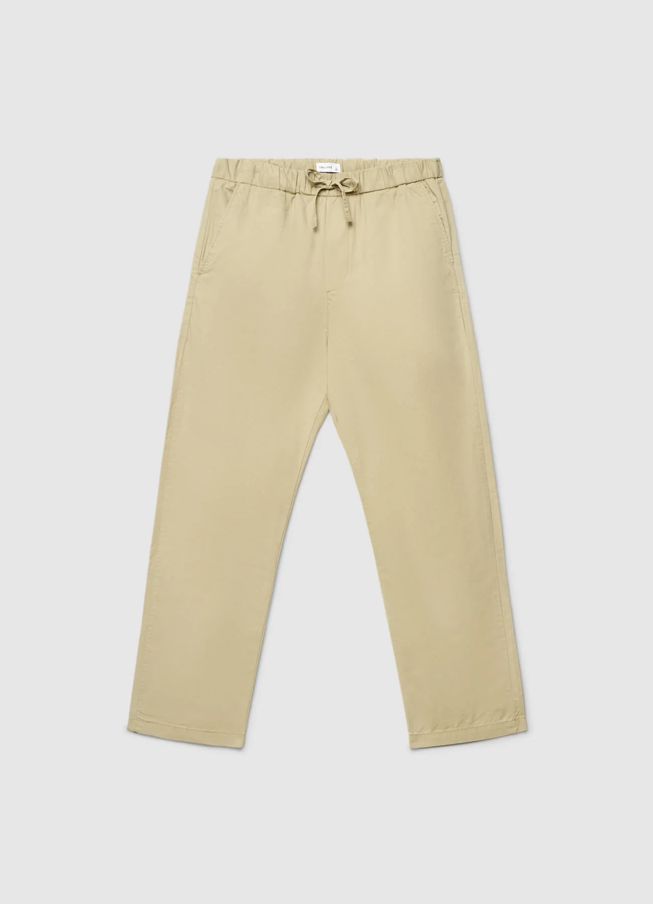 Pantaloni jogger wide leg a tinta unita con coulisse - Image 4