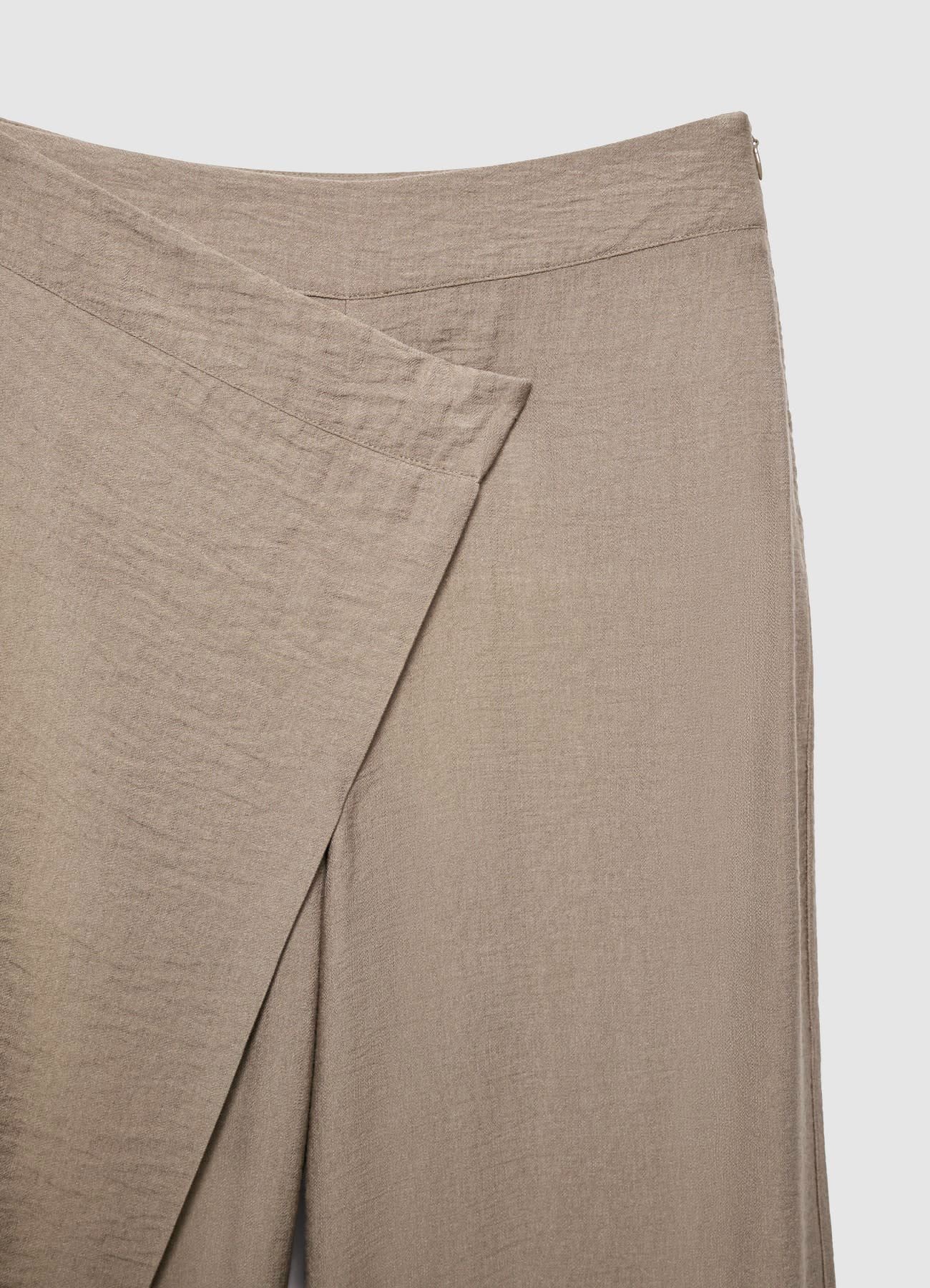 Pantaloni lunghi con pannello frontale sovrapposto - Image 4