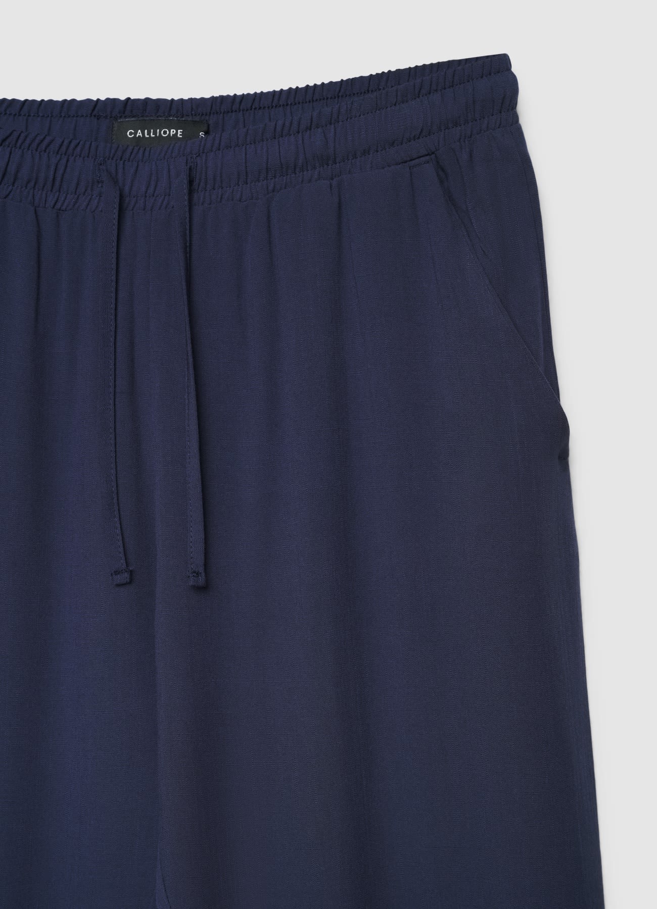 Pantaloni lunghi con vita elasticizzata e coulisse - Image 6