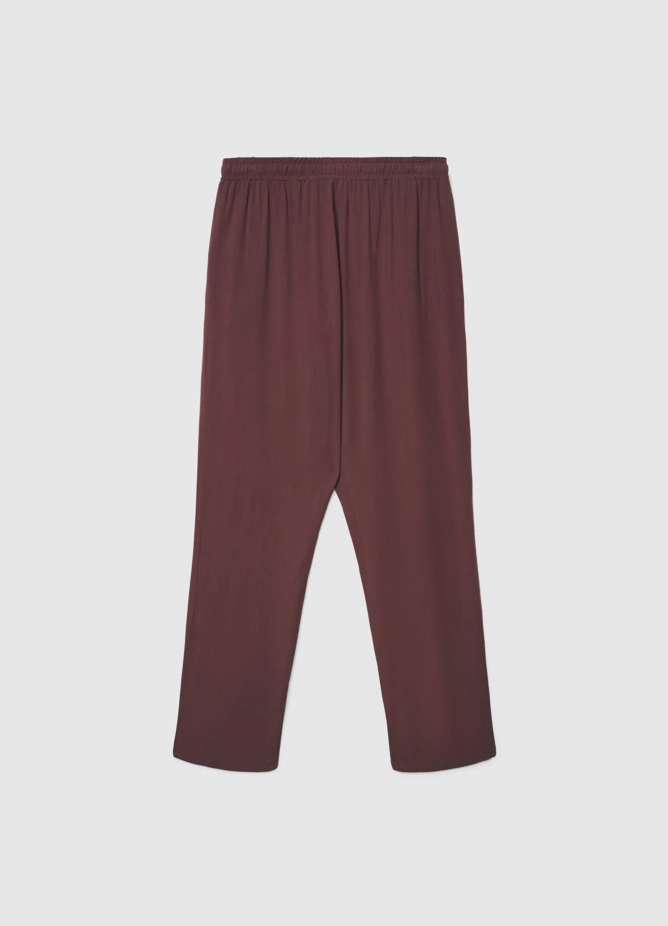 Pantaloni lunghi con vita elasticizzata e coulisse - Image 5