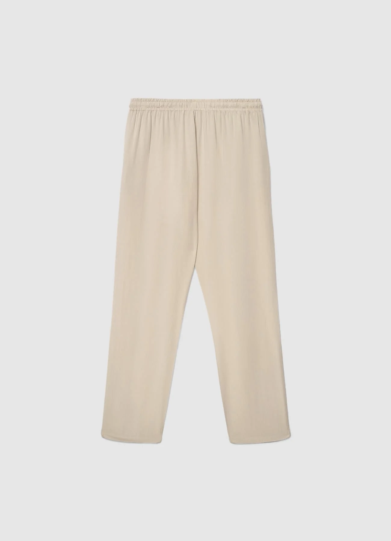 Pantaloni lunghi con vita elasticizzata e coulisse - Image 5