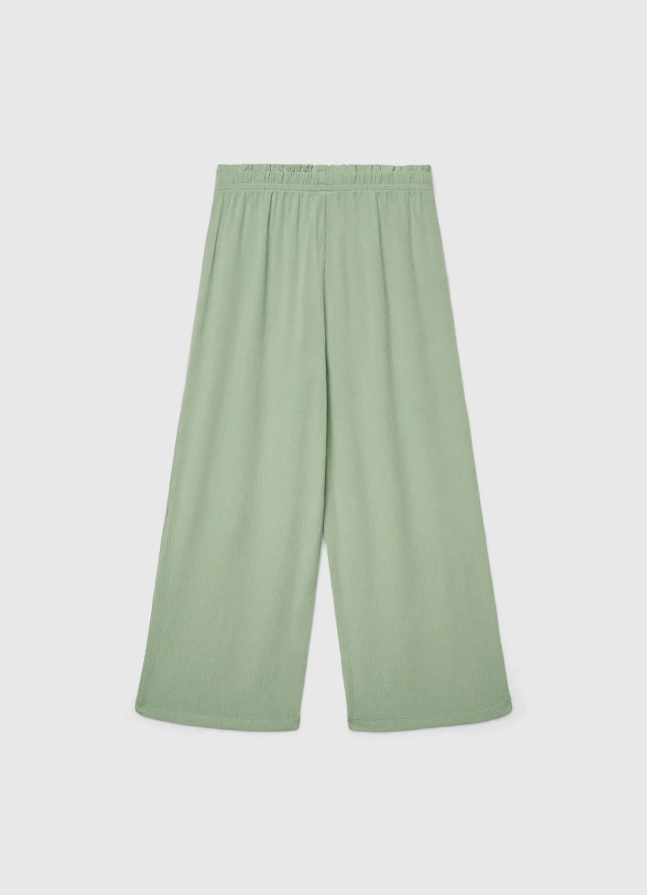 Pantaloni lunghi crop con coulisse - Image 2