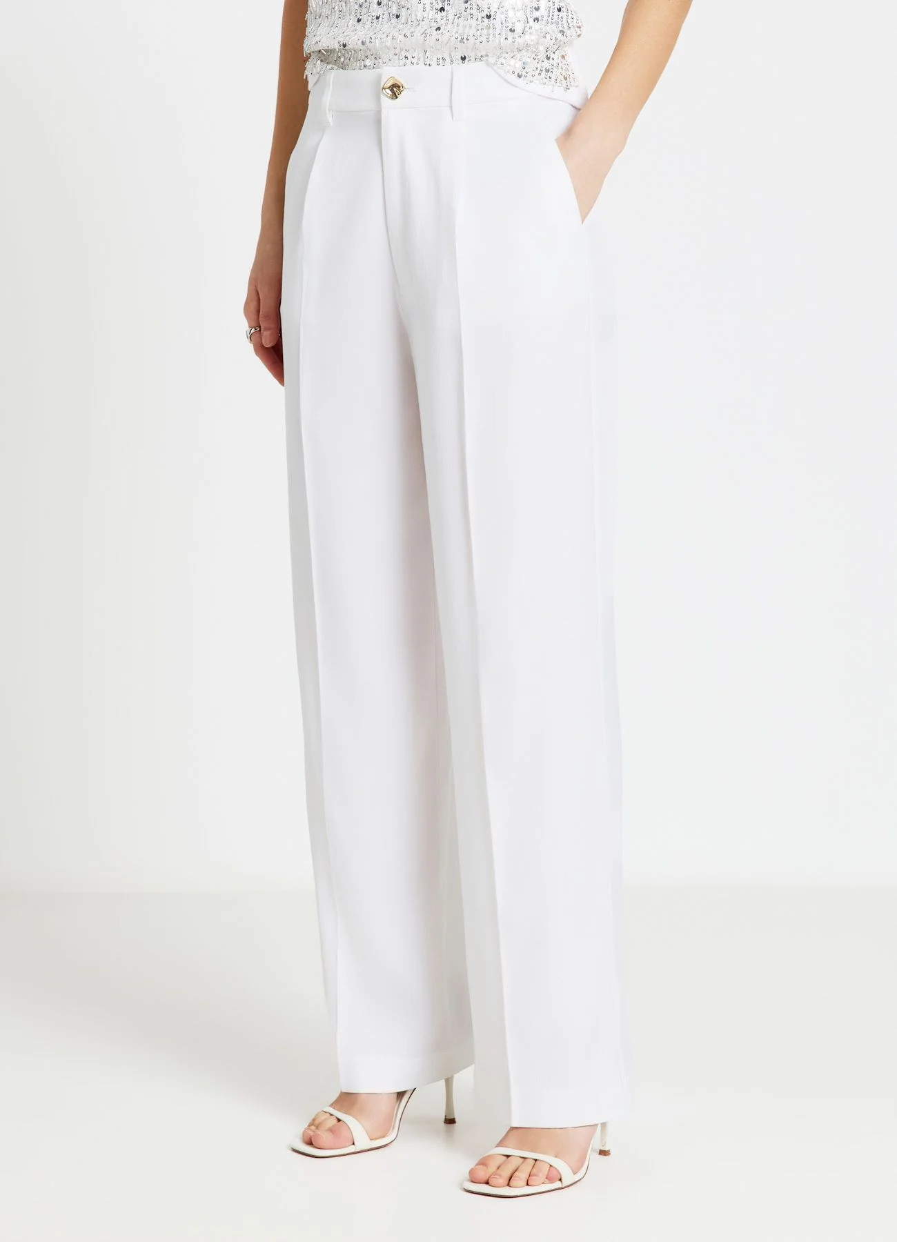 Pantaloni lunghi in similsatin