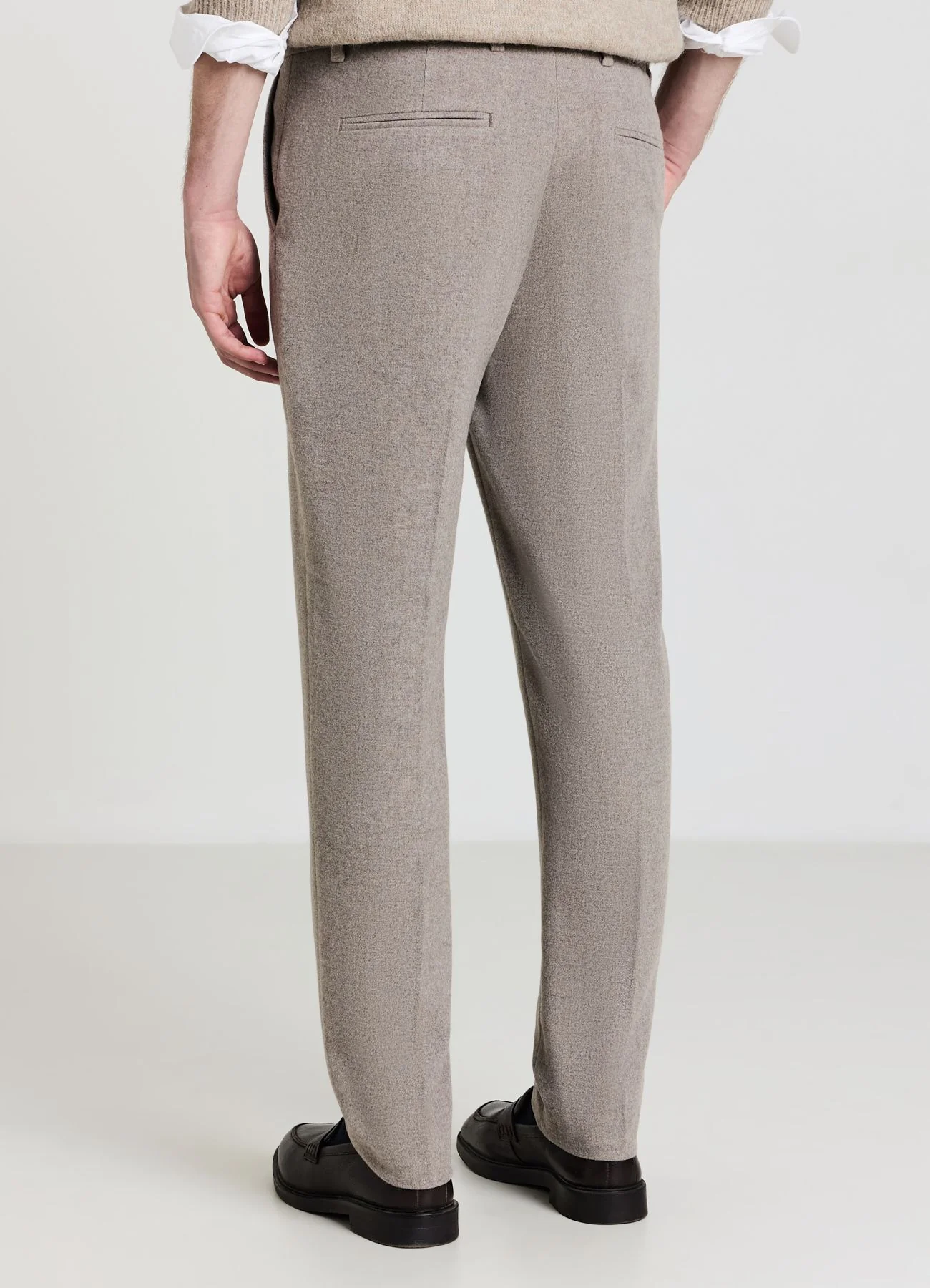 Pantaloni melange misto lana - Image 2